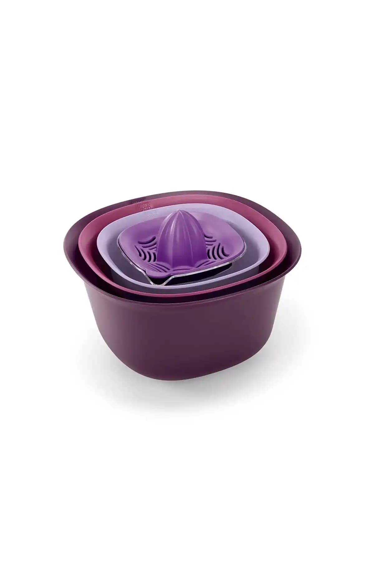 Ultraform Intro Mor Karıştırma Kabı Seti: Dayanıklı ve Şık Mutfak Gereçleri