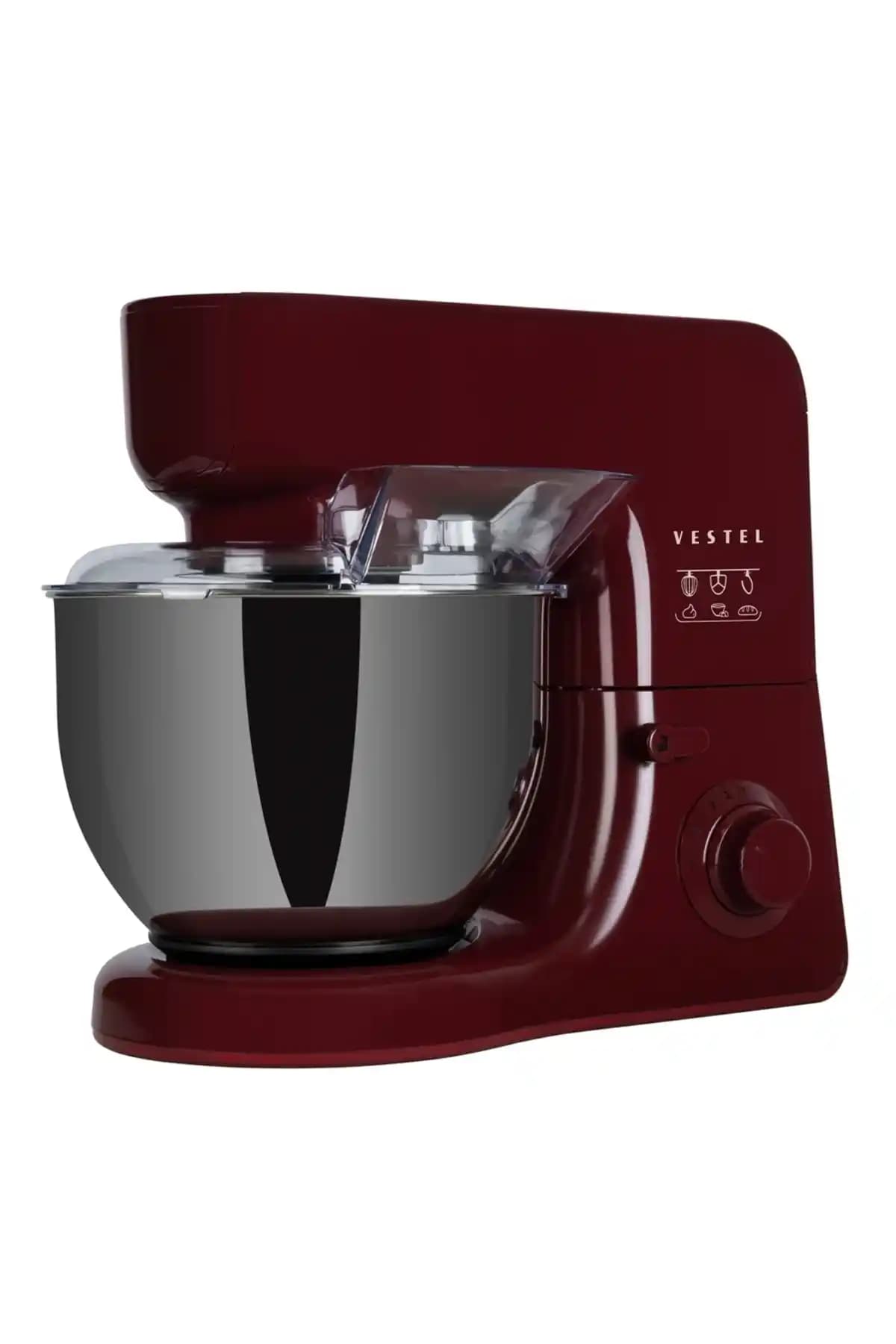 VESTEL Tarçın Bordo Stand Mikser: Güçlü ve Şık Tasarımıyla Mutfakta Pratik Çözüm