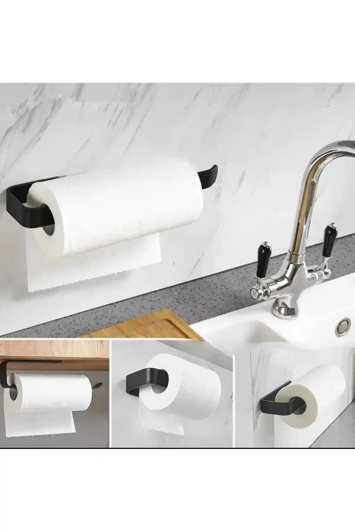 Volo Dekor Paslanmaz Çelik Siyah Banyo Aksesuar Seti Modern ve Dayanıklı Tasarım