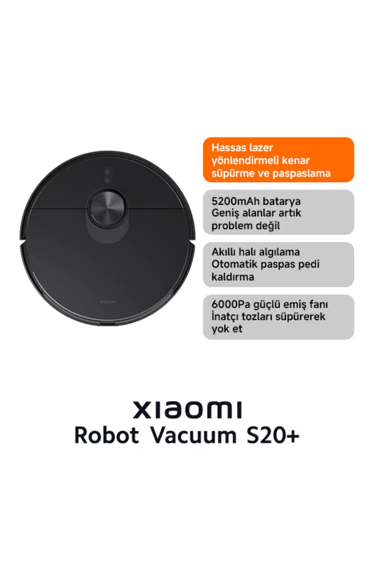 Xiaomi Robot Vacuum S20+ Plus: Gelişmiş Navigasyon ve Güçlü Temizlik Özellikleriyle Akıllı Robot Süpürge
