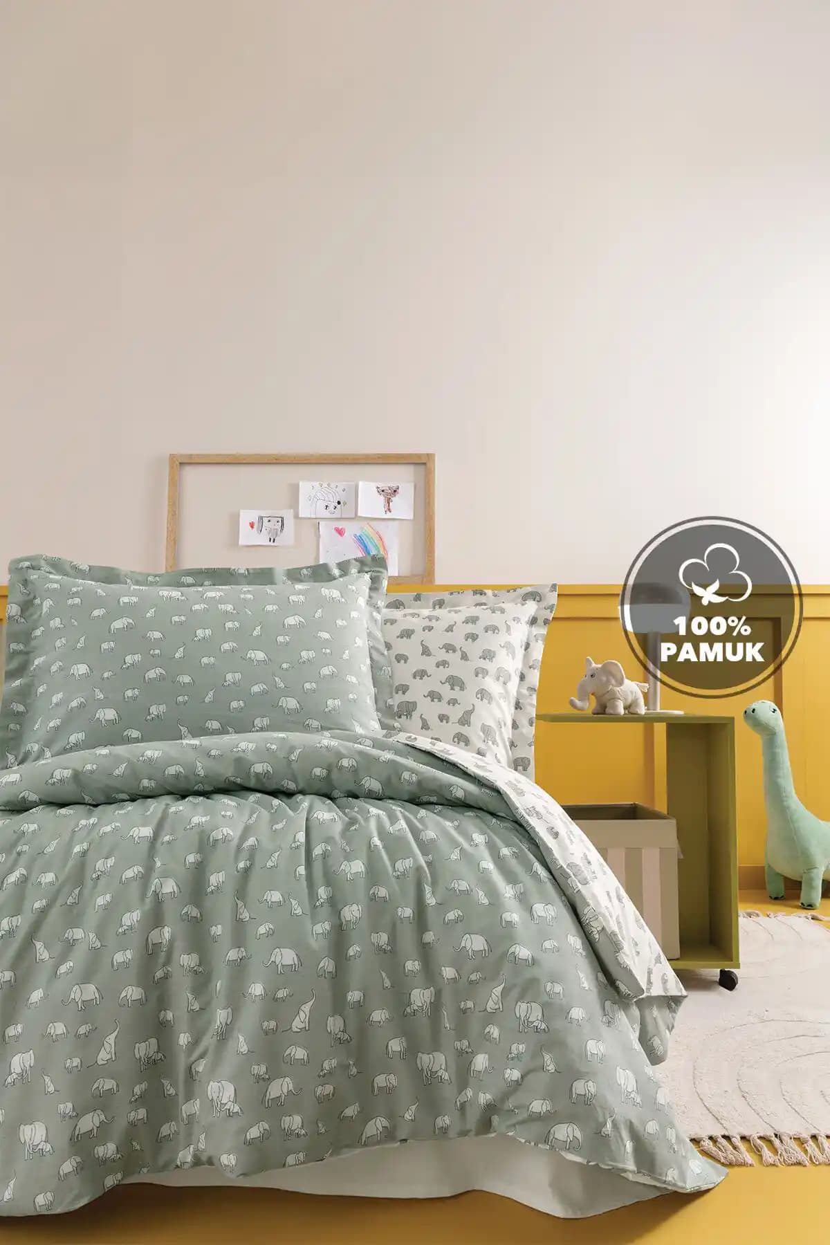 Yataş Mini Povey Çocuklar İçin %100 Pamuklu Nevresim Takımı - Şık ve Dayanıklı Tasarım