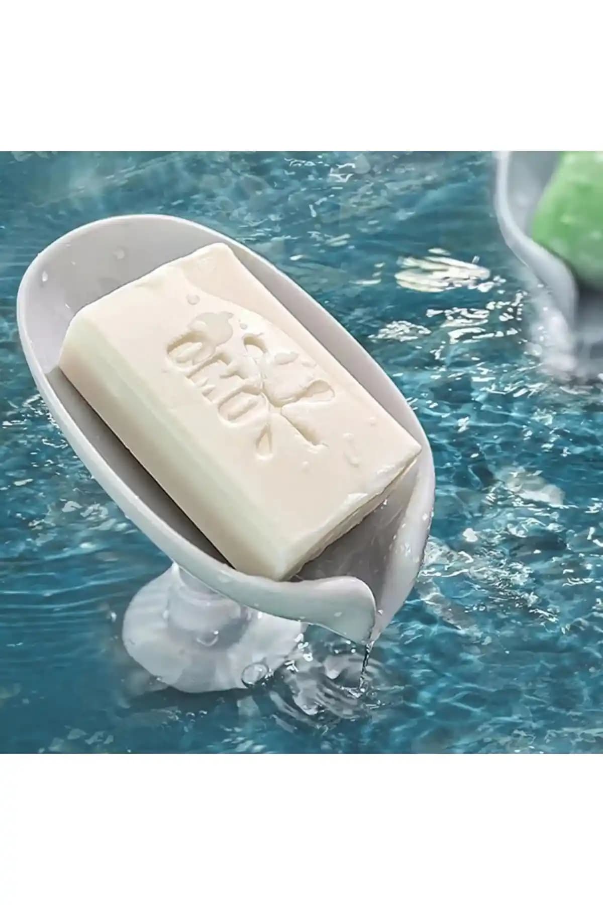 Yenigeldi Sedef Gri Renk Vakumlu Sabunluk Modern ve Kullanışlı Tasarım