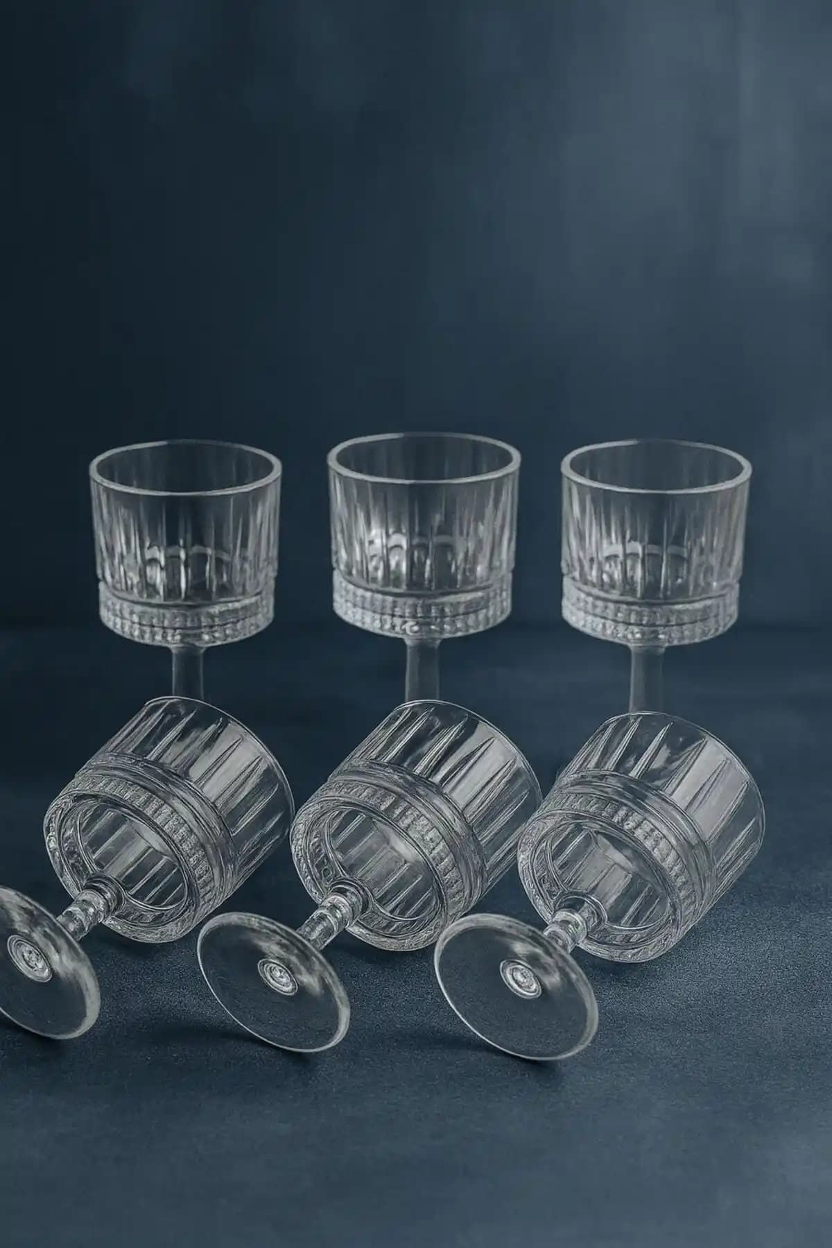 YzHome 6'lı Cam Kahve Yanı Su Bardağı Seti Modern ve Sağlıklı Kullanım İçin