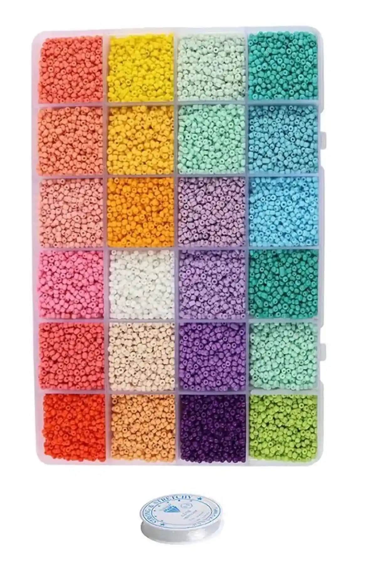 24 Bölmeli Boncuk Takı Yapım Setiyle Yaratıcılığınızı Geliştirin ve Kişisel Tarzınızı Yansıtın