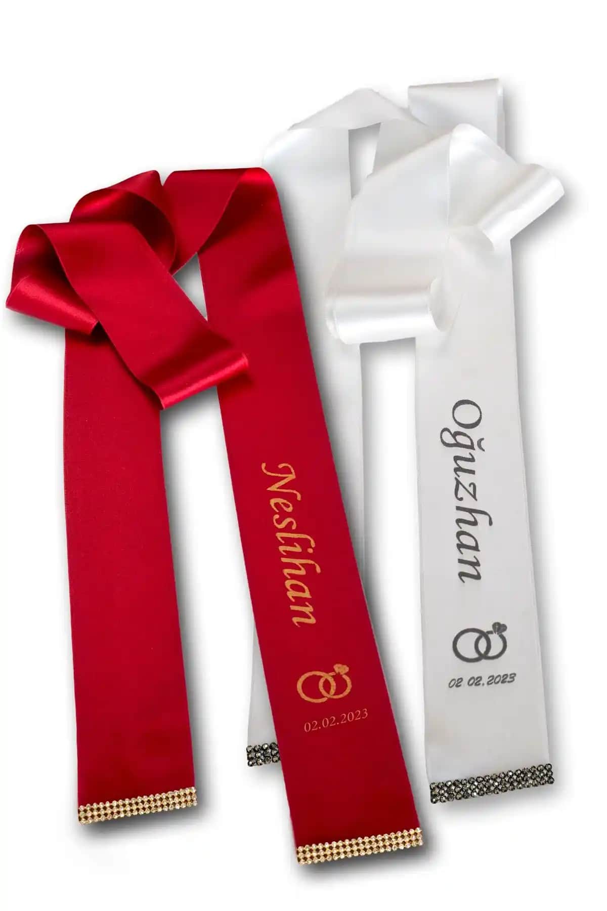 ADENZ Kişiye Özel Baskılı Takı Kurdelesi: Zarif ve Özelleştirilebilir Takı Aksesuarı