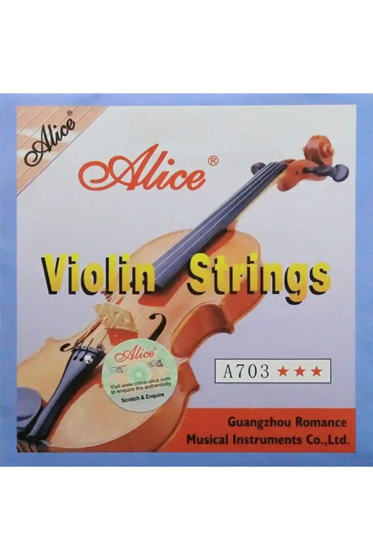 Alice A703 3/4 Keman Teli: Yüksek Kalite ve Güçlü Ses Üretimi Özellikleri