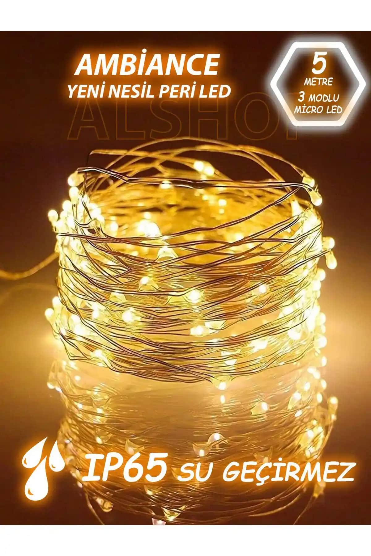 ALSHOP 3 Modüllü Gün Işığı Peri LED Işık: Modern Dekorasyon İçin Şık Seçenek