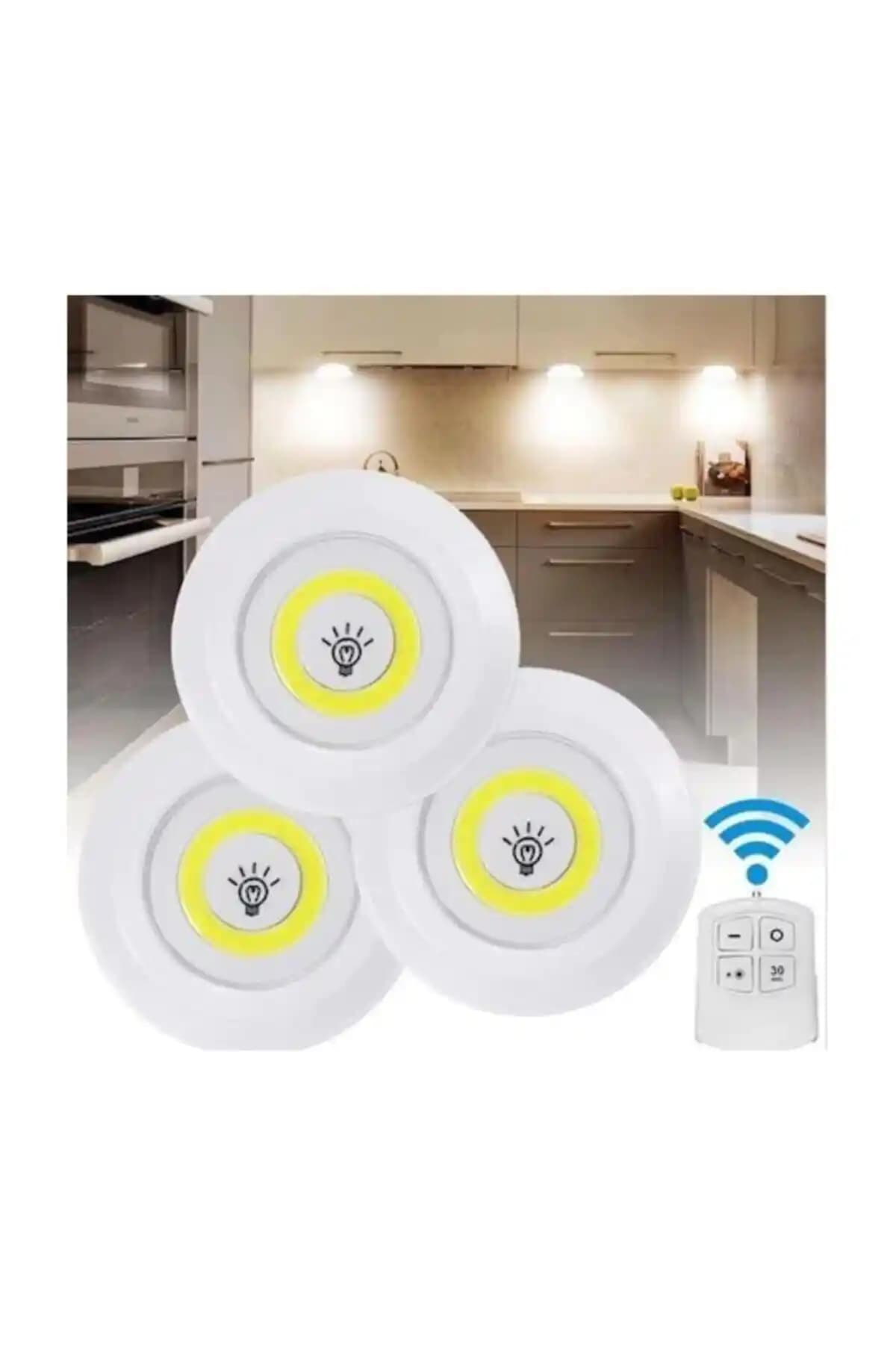 Altun Uzaktan Kumandalı 3'lü Beyaz LED Spot Lambalar Modern Aydınlatma Çözümü