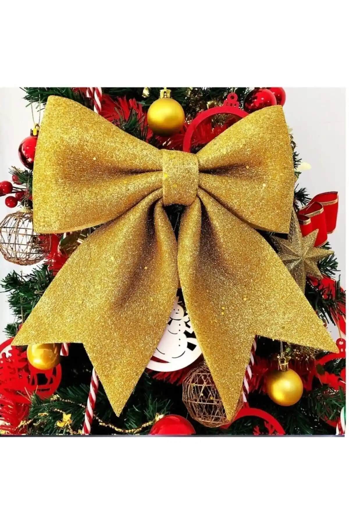 AMALFİ Gold Kapı Sofra Ağaç Süsü: Zarif ve Dayanıklı Yılbaşı Dekorasyonu Seçeneği