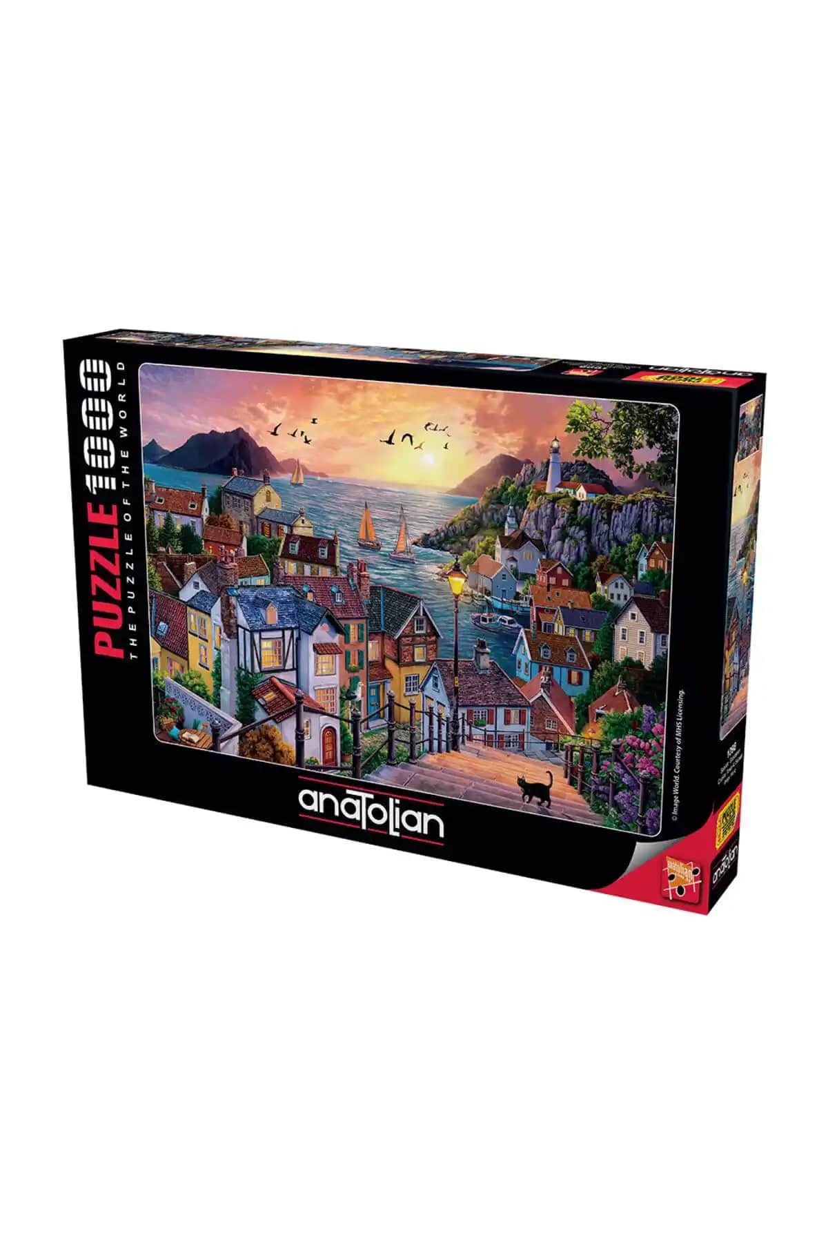 Anadolu Puzzle 1000 Parça Sahilde Günbatımı - Yüksek Kaliteli ve Detaylı Puzzle Seti