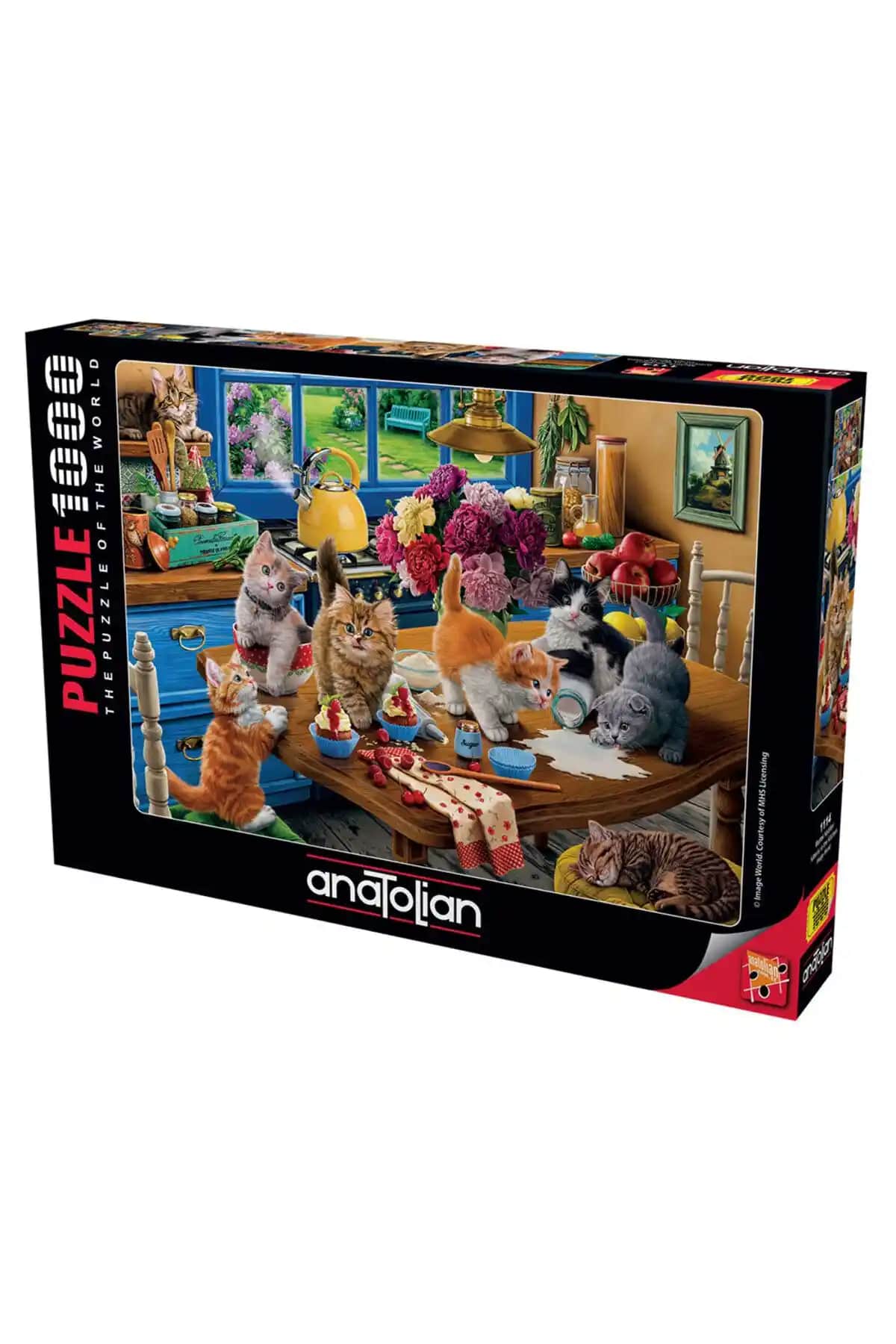 Anatolian Puzzle 1000 Parça Mutfak Kedileri: Yüksek Kaliteli Eğlence ve Zihinsel Gelişim Aracı