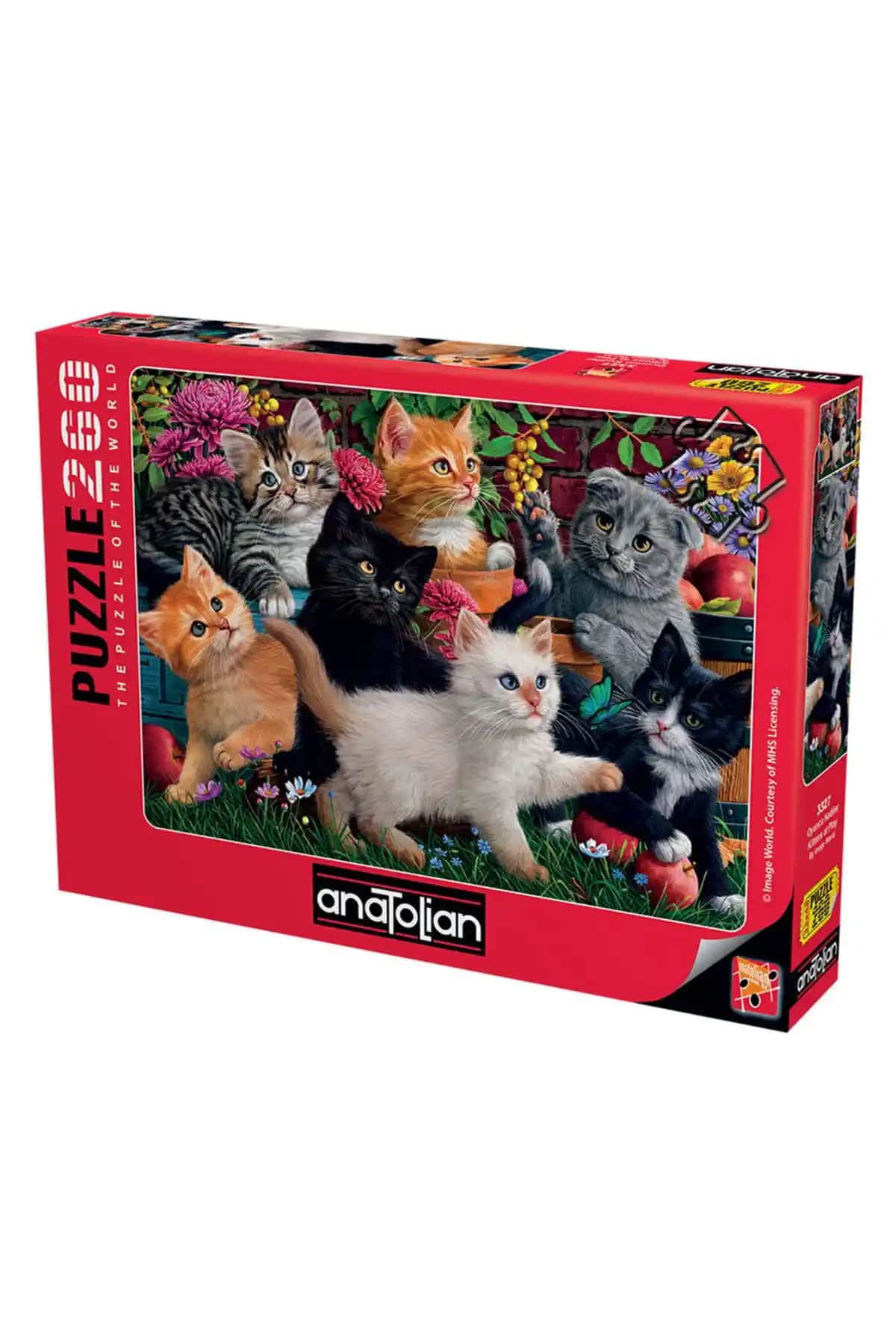 Anatolian Puzzle 260 Parça Oyuncu Kediler: Renkli ve Kaliteli Puzzle Deneyimi