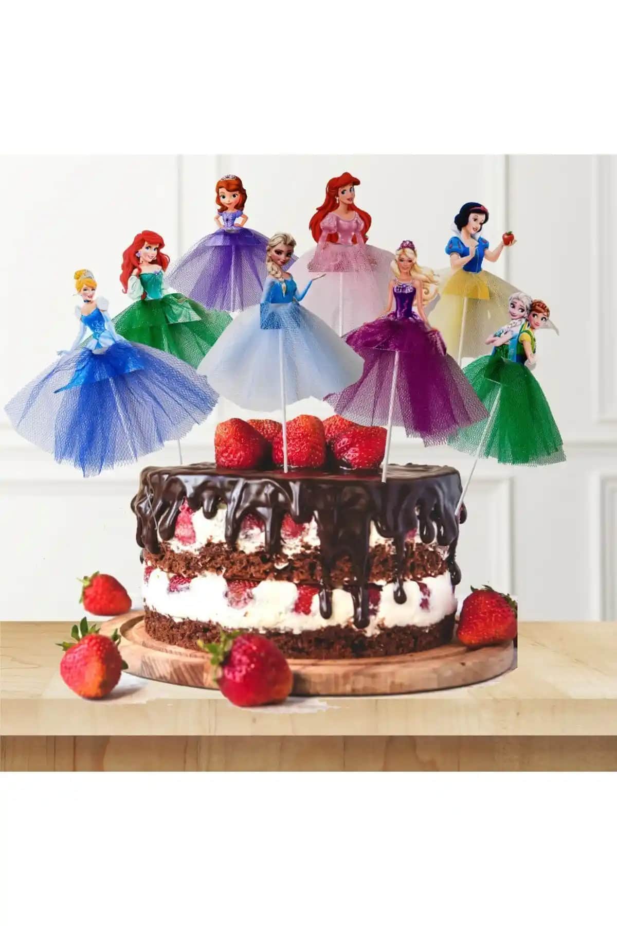 Atolye Doruk Prenses Doğum Günü Süsü Seti Renkli ve Eğlenceli Kutlama Atmosferi için