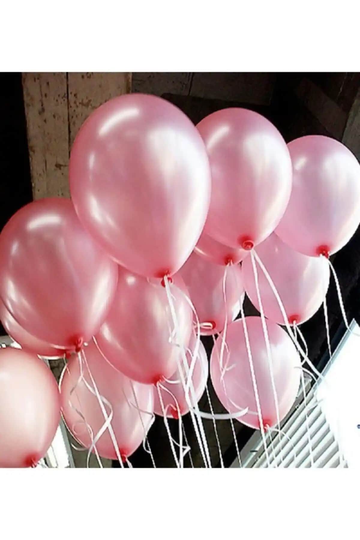 BalonEvi Pembe Metalik Balon Seti 10 Adet, Renkli ve Dayanıklı Dekorasyon Seçeneği