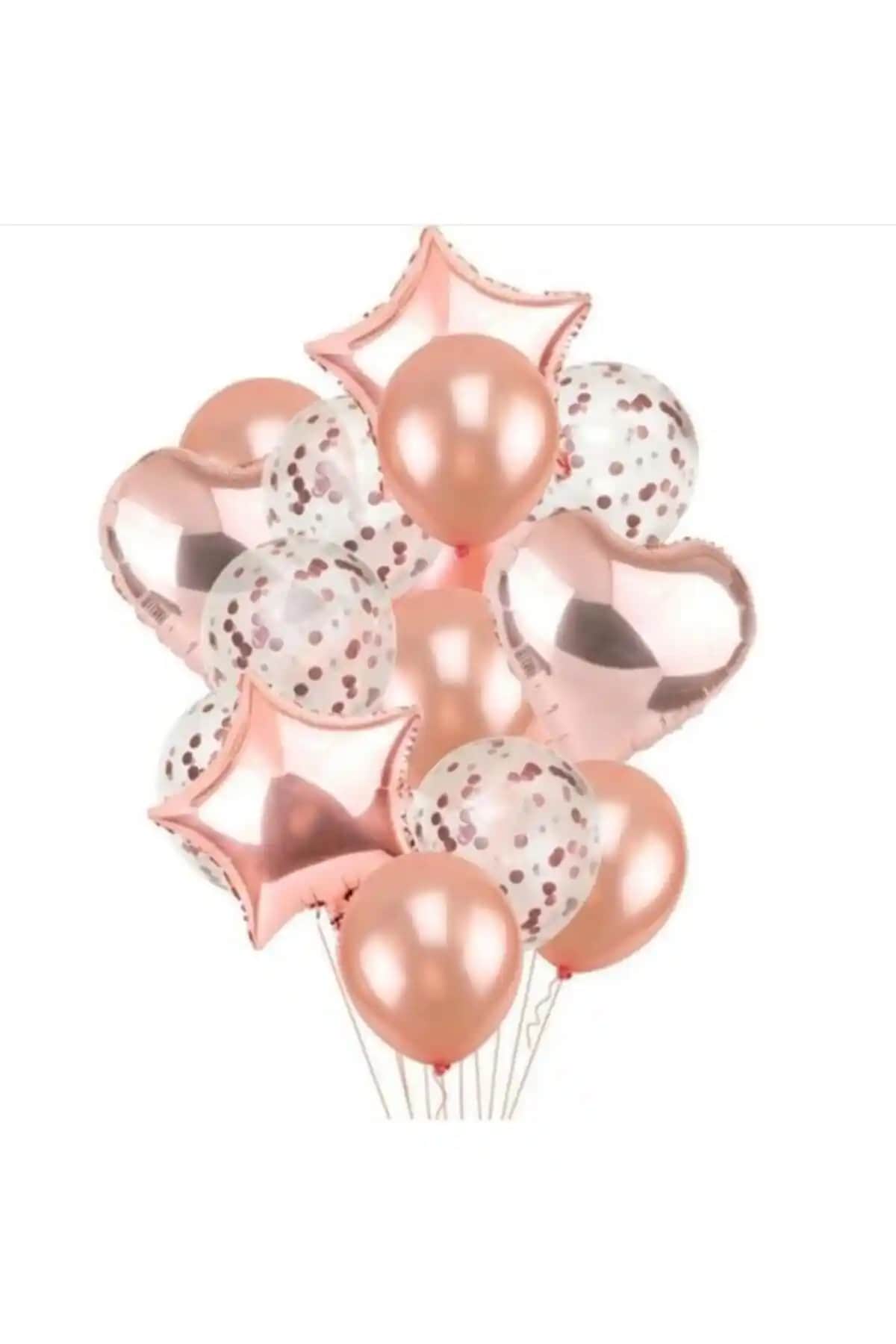 BalonEvi Rose Gold Balon Seti Şık ve Dayanıklı Dekorasyon Çözümü