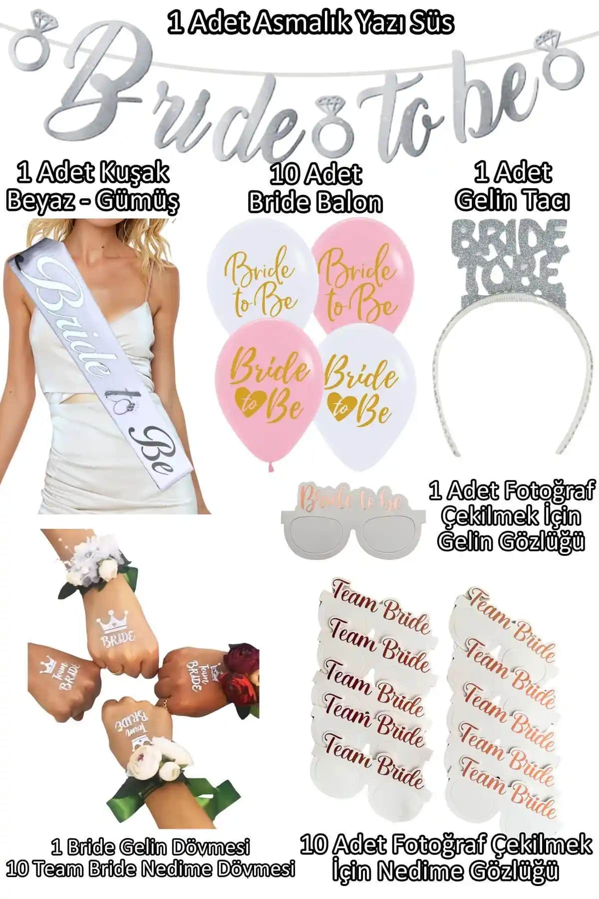 Bekarlığa Veda Partisi İçin Huzur Party Store ve Parti Bride To Be Setleri Karşılaştırması