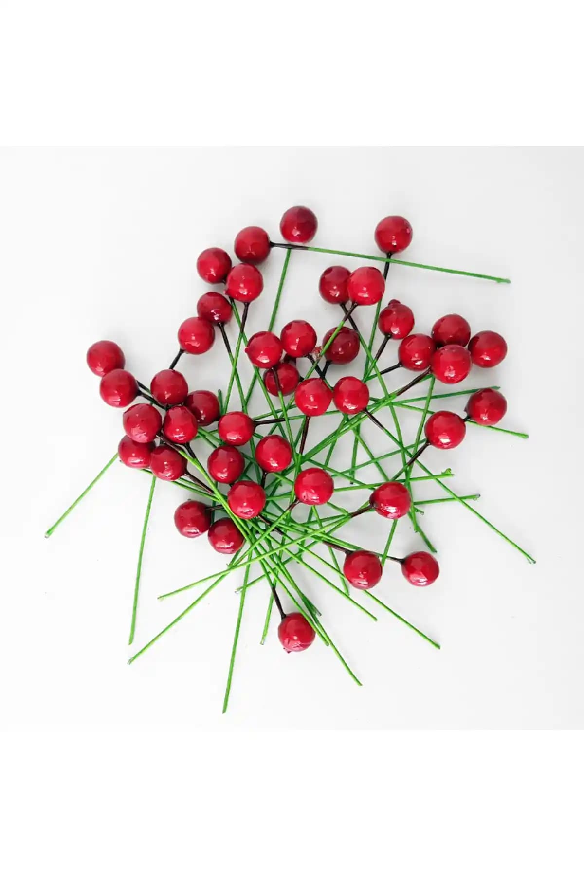 Bimotif Mini Telli Berry Renkli Dekoratif Meyve Telleri Yılbaşı ve Davetler İçin