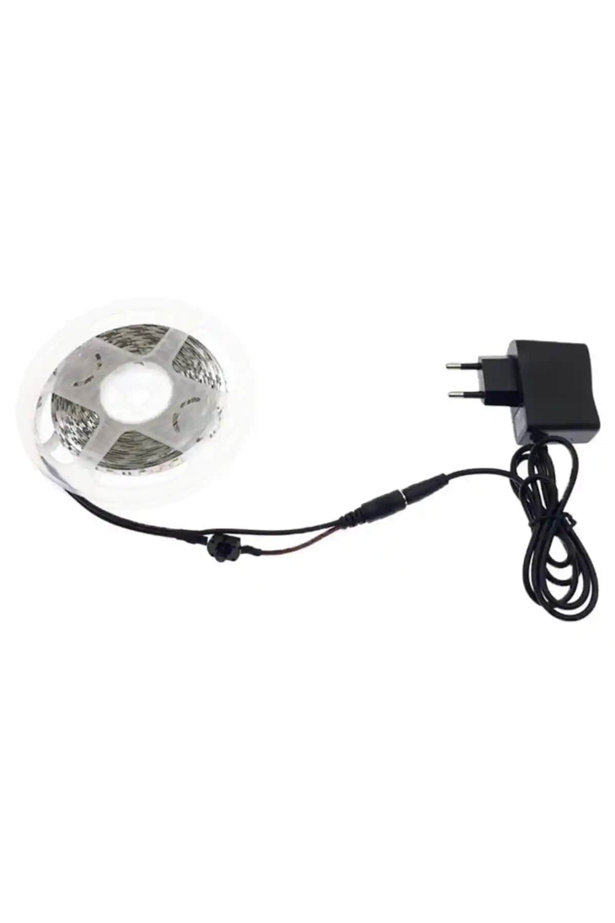 Burç LED Beyaz 3 Metre Çipli Şerit LED Seti Mutfak ve Dekoratif Aydınlatma