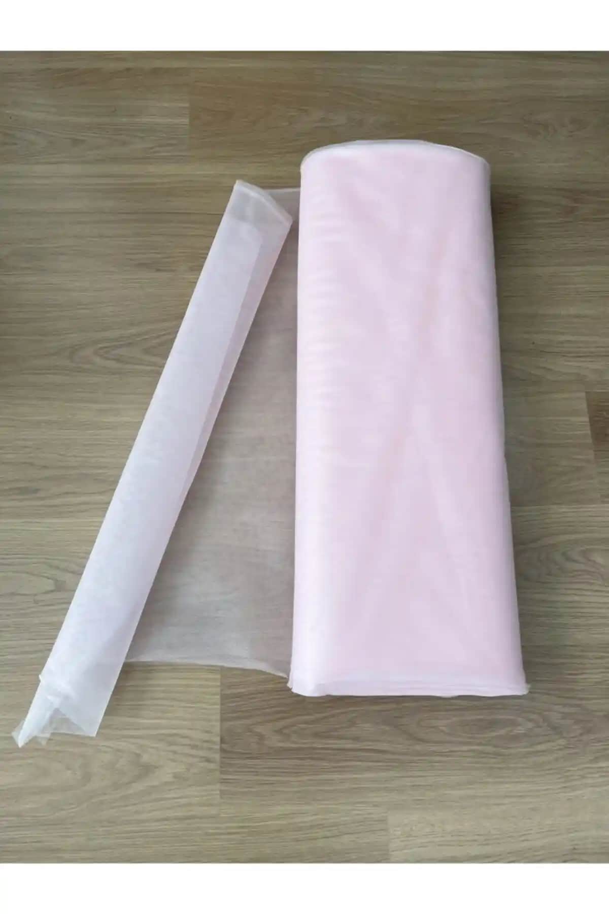 Buse Tül Açık Pembe Kristal Tül: Çok Yönlü Dekoratif ve El İşi Malzemesi