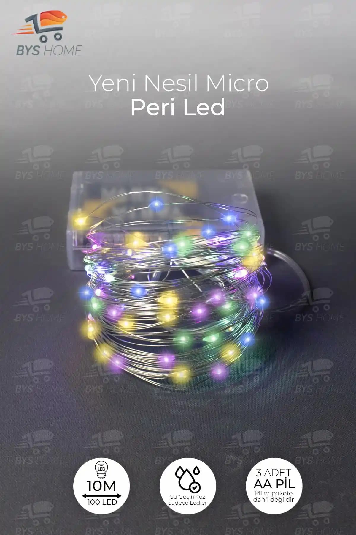 BYSHOME Pilli RGB LED Dekoratif Şerit 10 Metre ile Mekânlarınızı Canlandırın