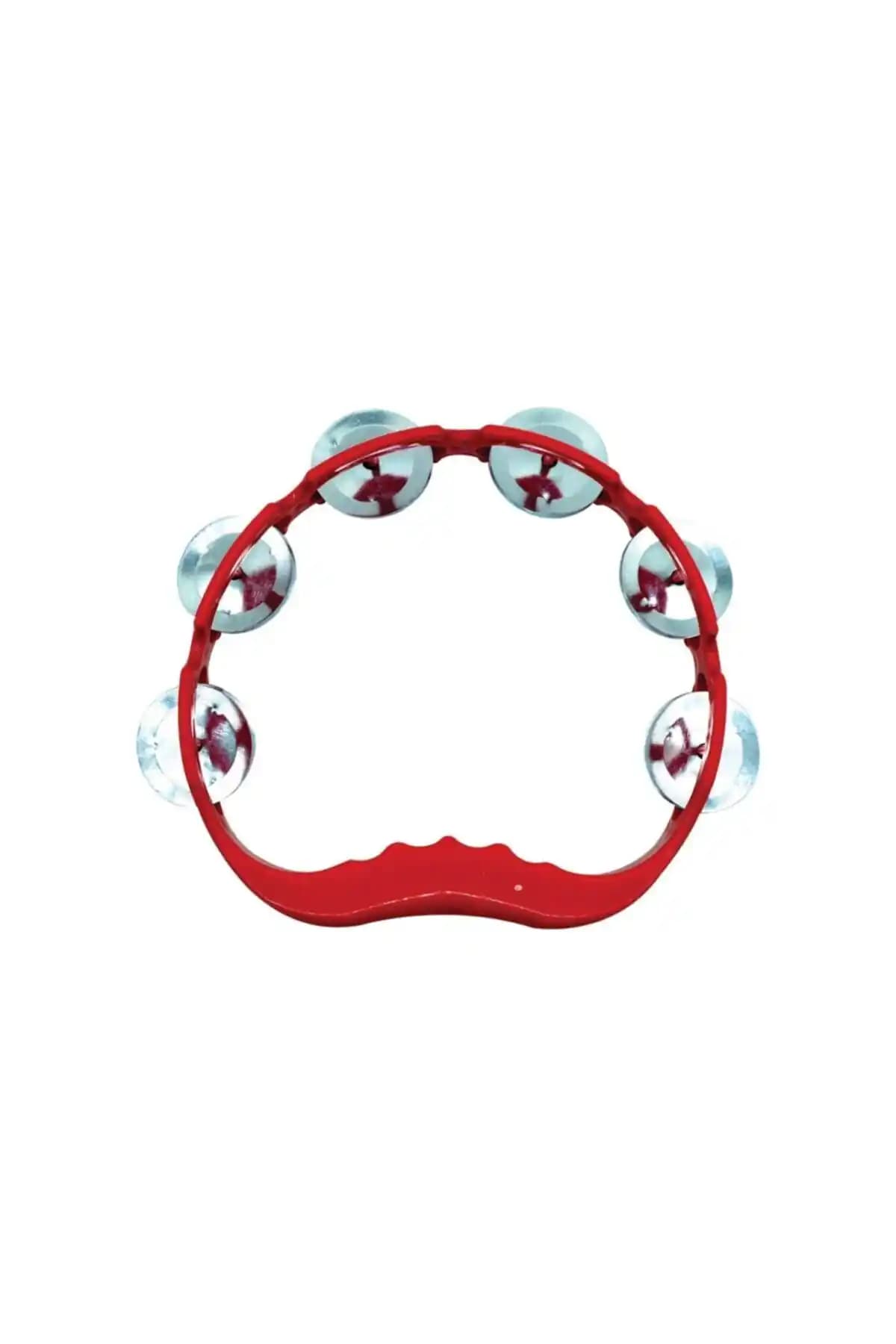 Cansüs 10'lu Plastik Zilli Tef Kırmızı 14cm - Dayanıklı ve Estetik Parti Aksesuarı