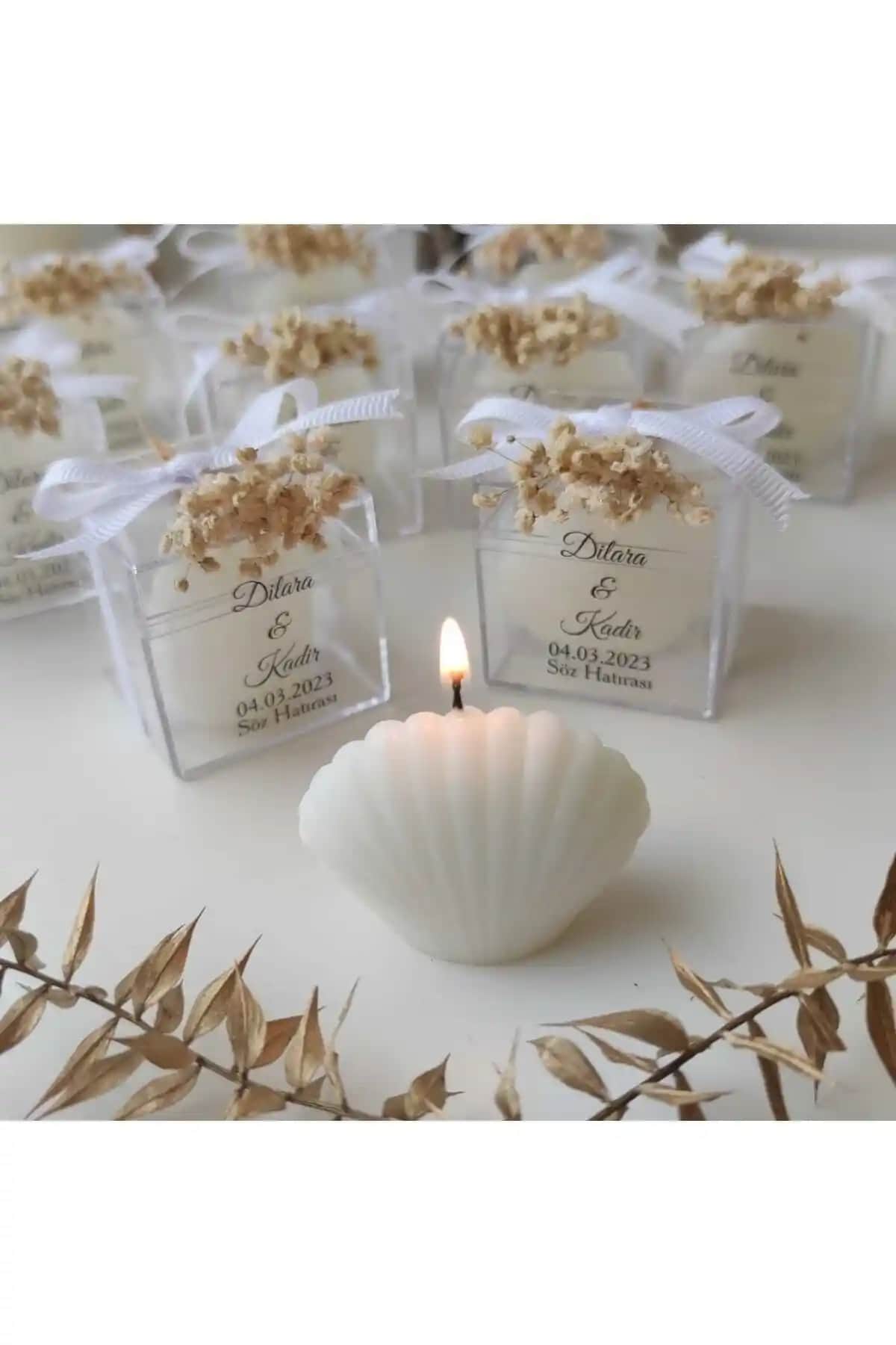 Ceyseet Çiçekli Istiridye Hediyelik Mumleri: Zarif ve Çok Amaçlı Hediye Seçeneği