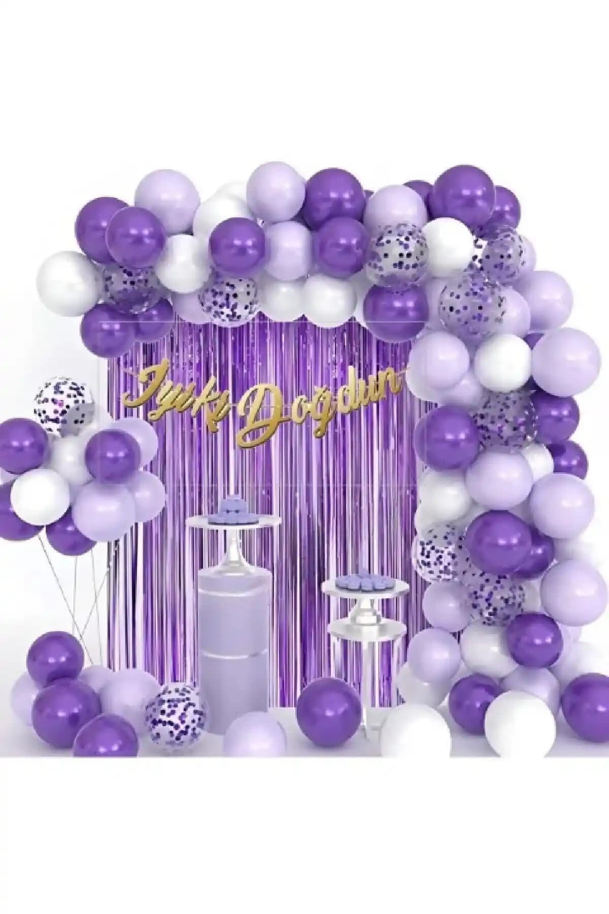 Çocuk Doğum Günü Partileri İçin Renkli Balon Zincirleri ve Dekorasyon Seçenekleri