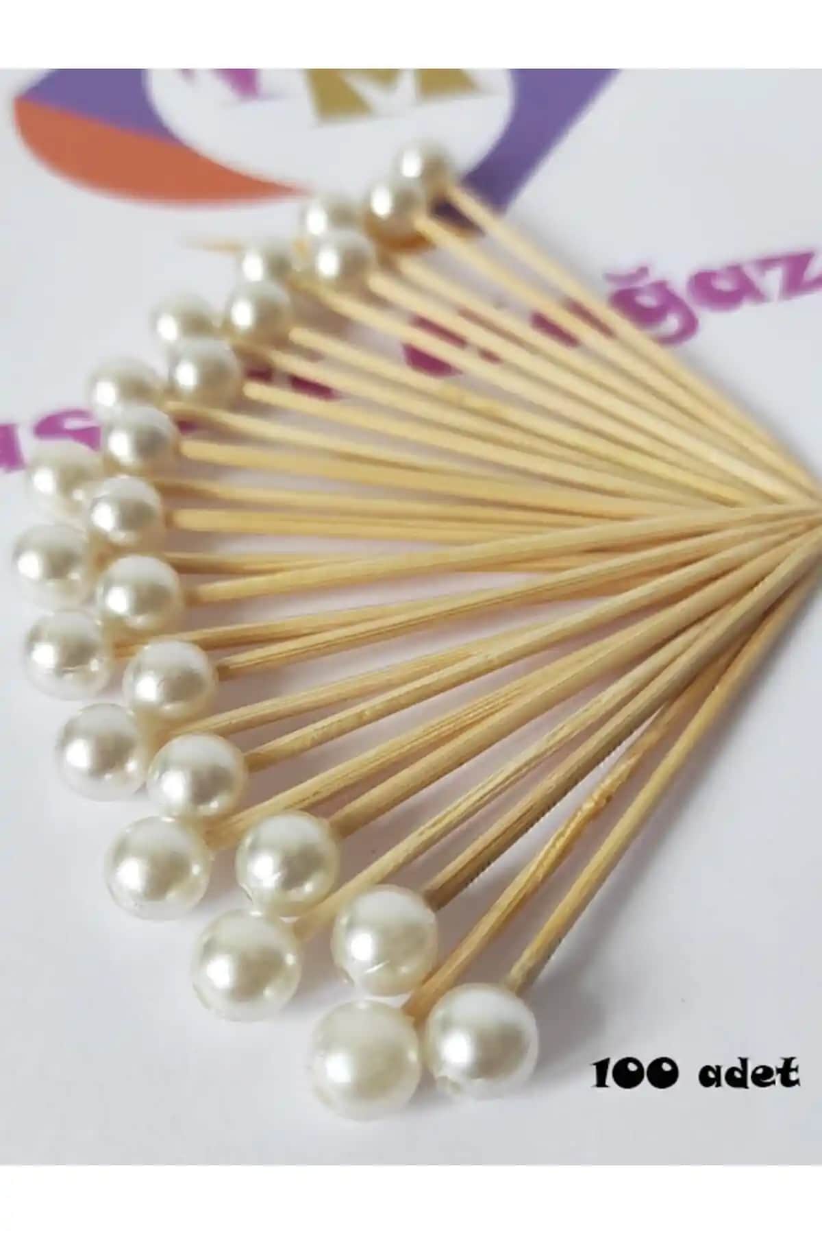 Dekoratif Yuvarlak İnci Pasta Kürdanları: Estetik ve Kullanışlı Süsleme Çözümü