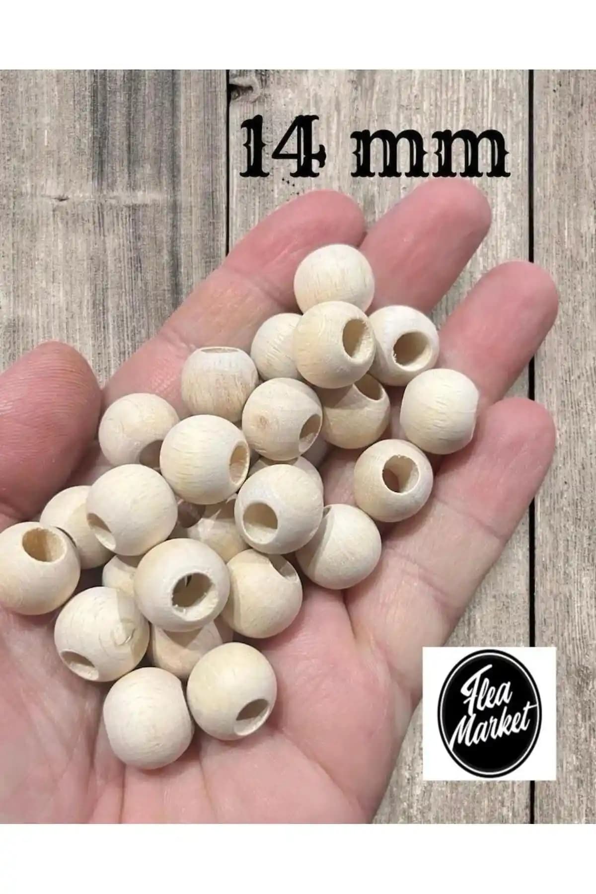 Doğal 14 mm Ahşap Boncuklar ile Yaratıcı Takı ve El Sanatları Projeleri