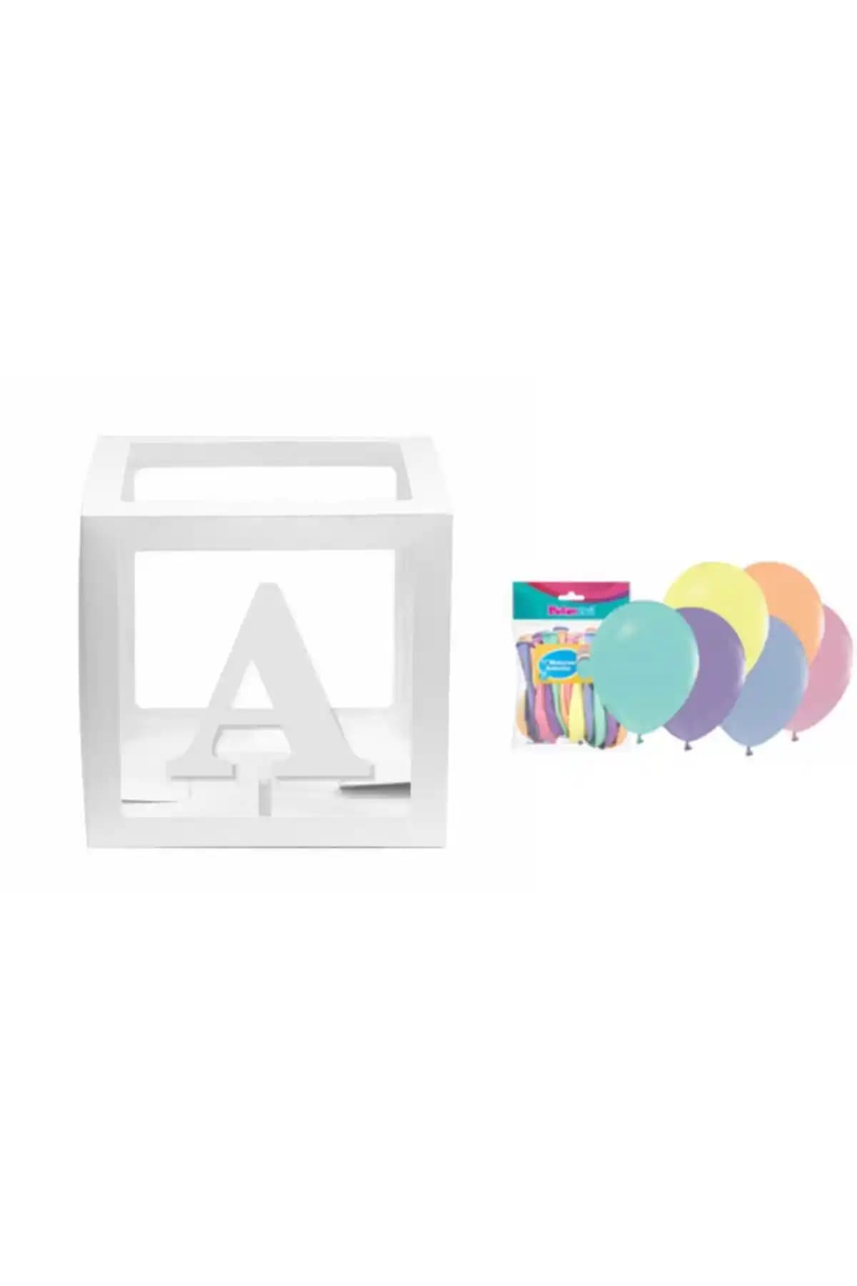 Doğum Günü Kutlamaları İçin Şeffaf A Harfli Kutu ve Balon Seti Ürün Tanıtımı ve Özellikleri