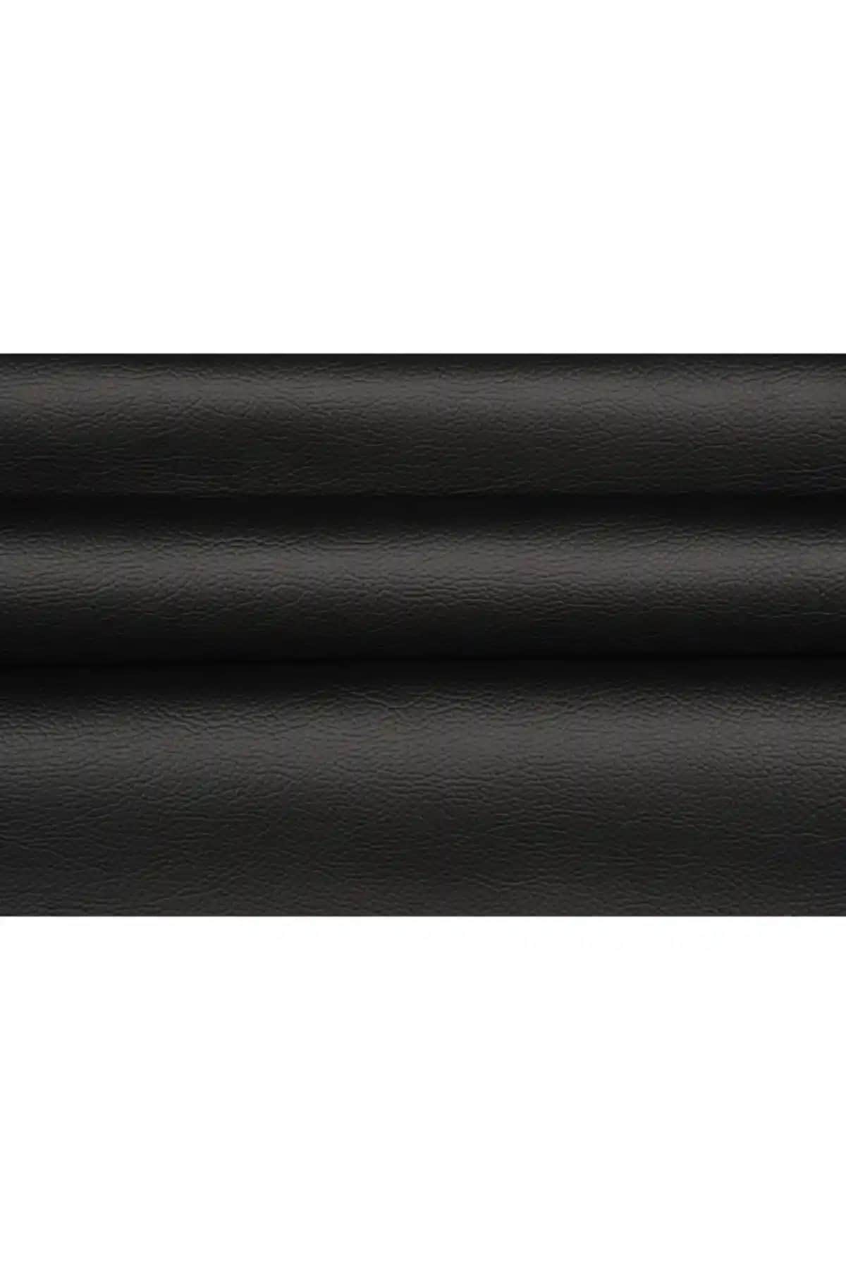 ENZELO Siyah Suni Deri Döşemelik Kumaş: Dayanıklı ve Estetik Mobilya Malzemesi