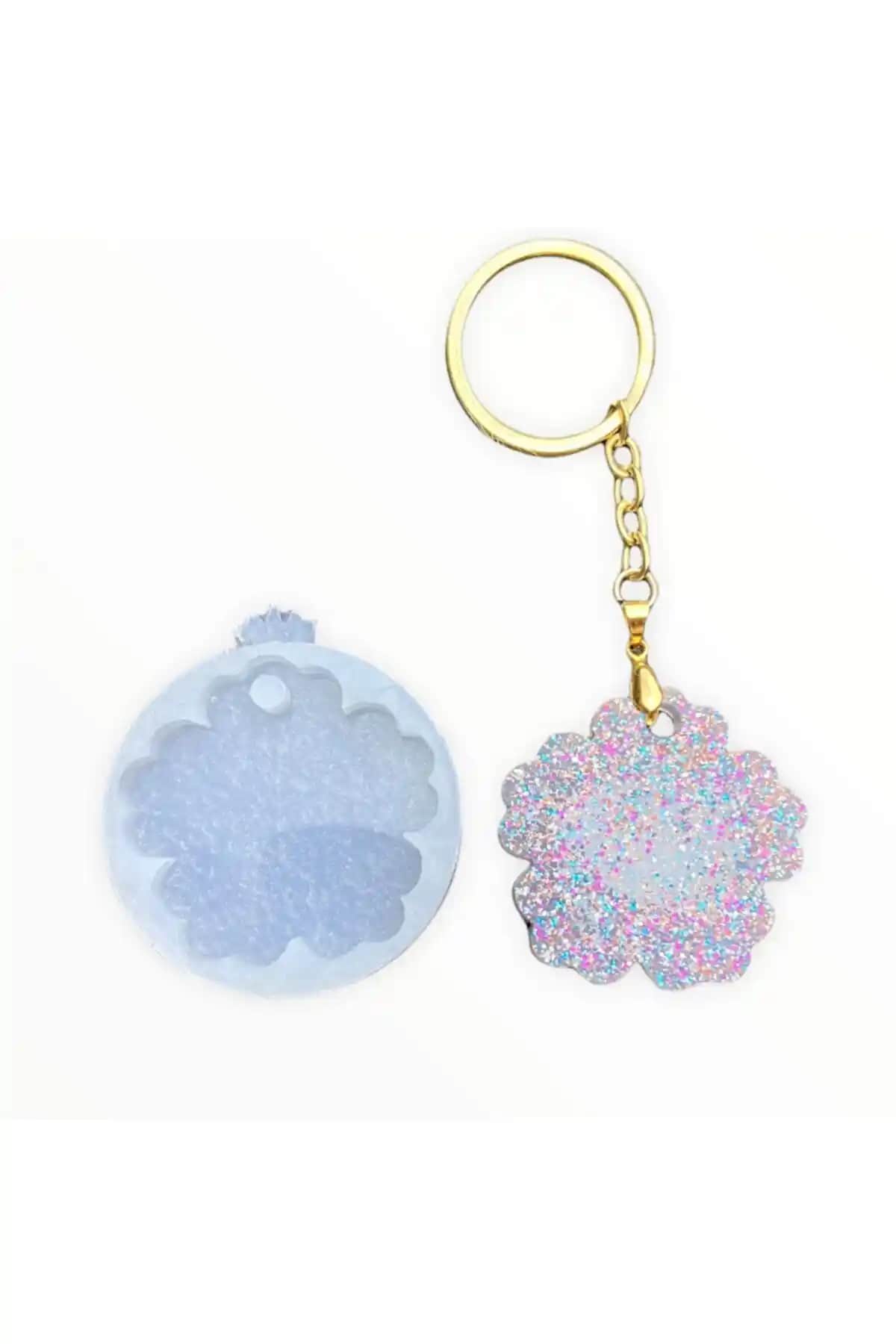 Epoksi Reçine Çiçek Kolye ve Anahtarlık Kalıbı | Kaliteli ve Kullanışlı Silikon Kalıp Çözümü