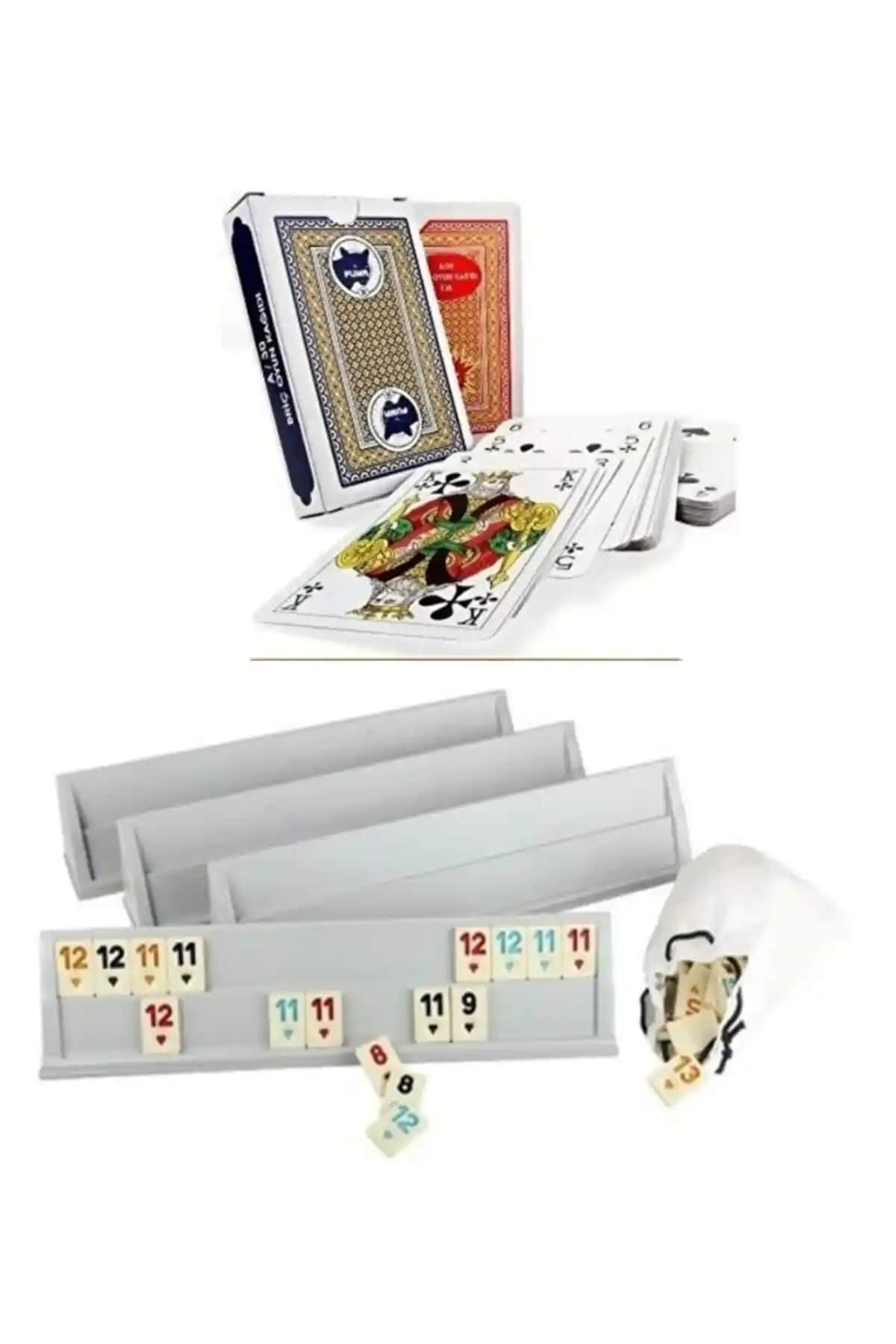 ErginGroup Büyük Boy Plastik Okey Takımı - Dayanıklı ve Estetik Oyun Seti