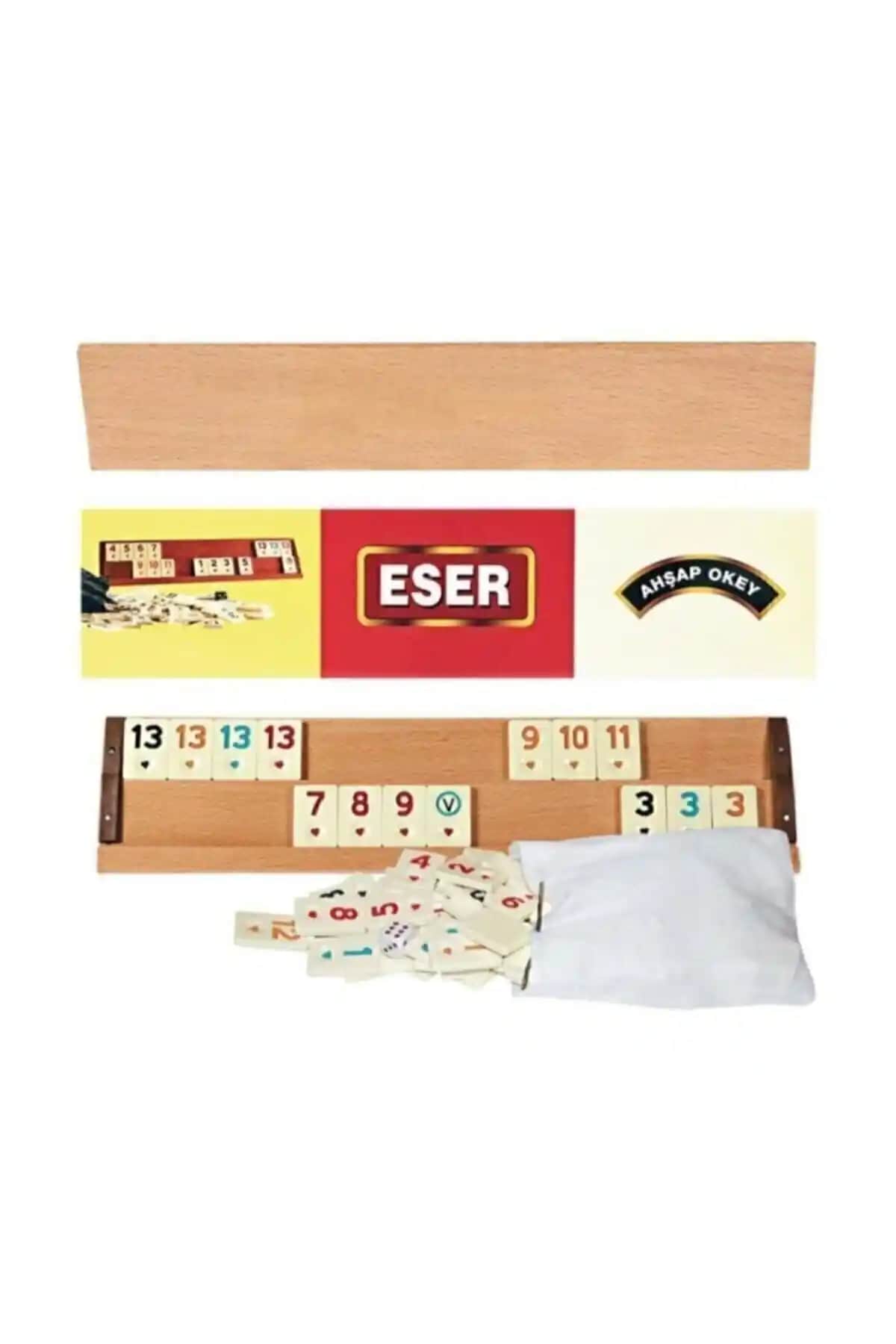 ESER Büyük Boy Ahşap Okey Takımı: Dayanıklı ve Şık Tasarımıyla Oyun Keyfini Artırır