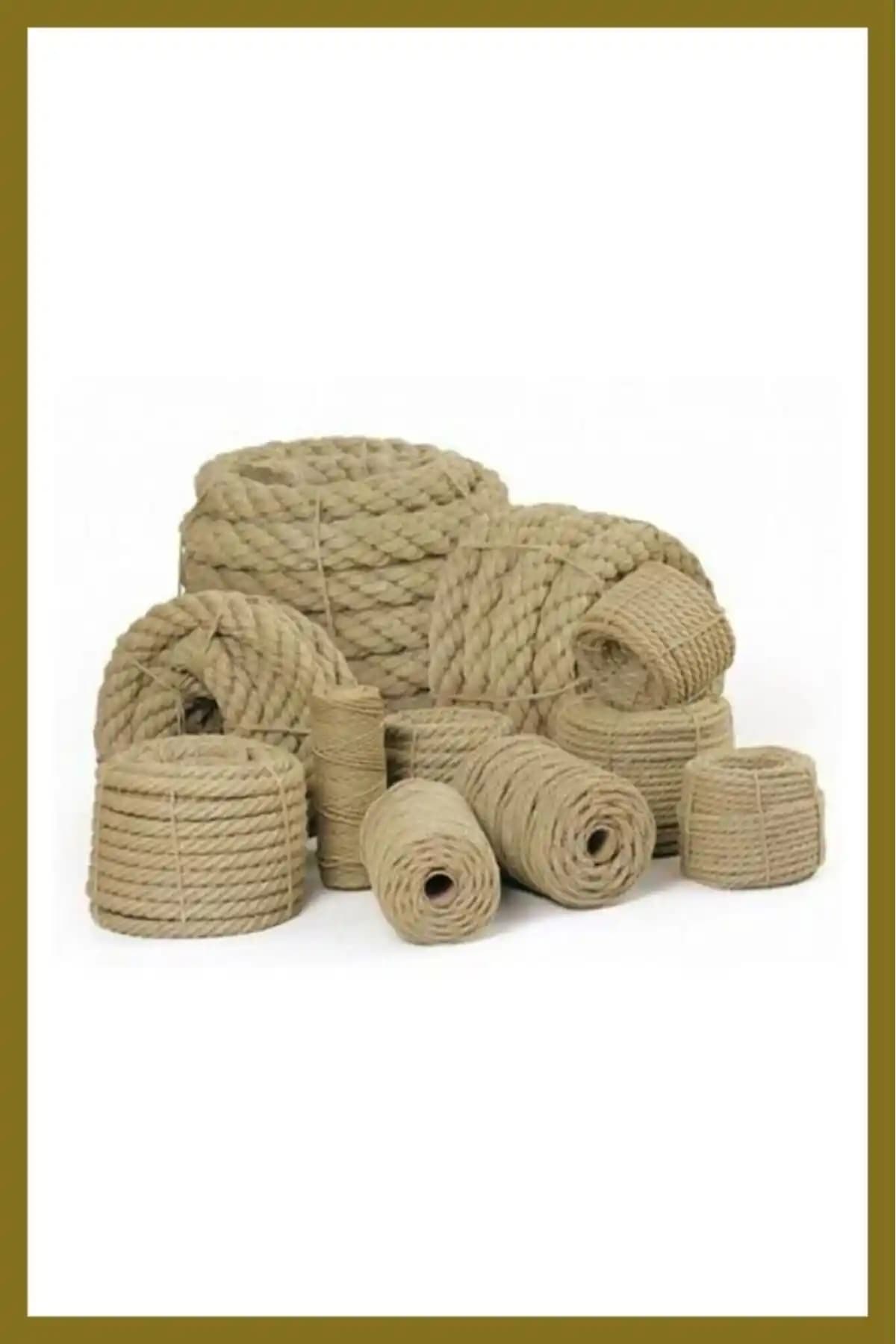 ESTA ATÖLYE 5mm Jüt Halat İp: Dayanıklı ve Estetik Doğal Dekoratif Halat