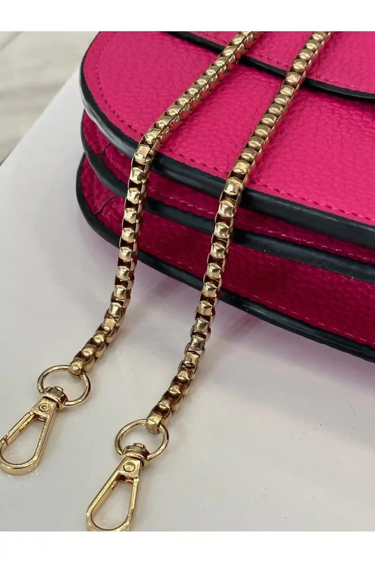 Flea Market Light Gold Renk Kare Model Çanta Zinciri Modern ve Dayanıklı Tasarım