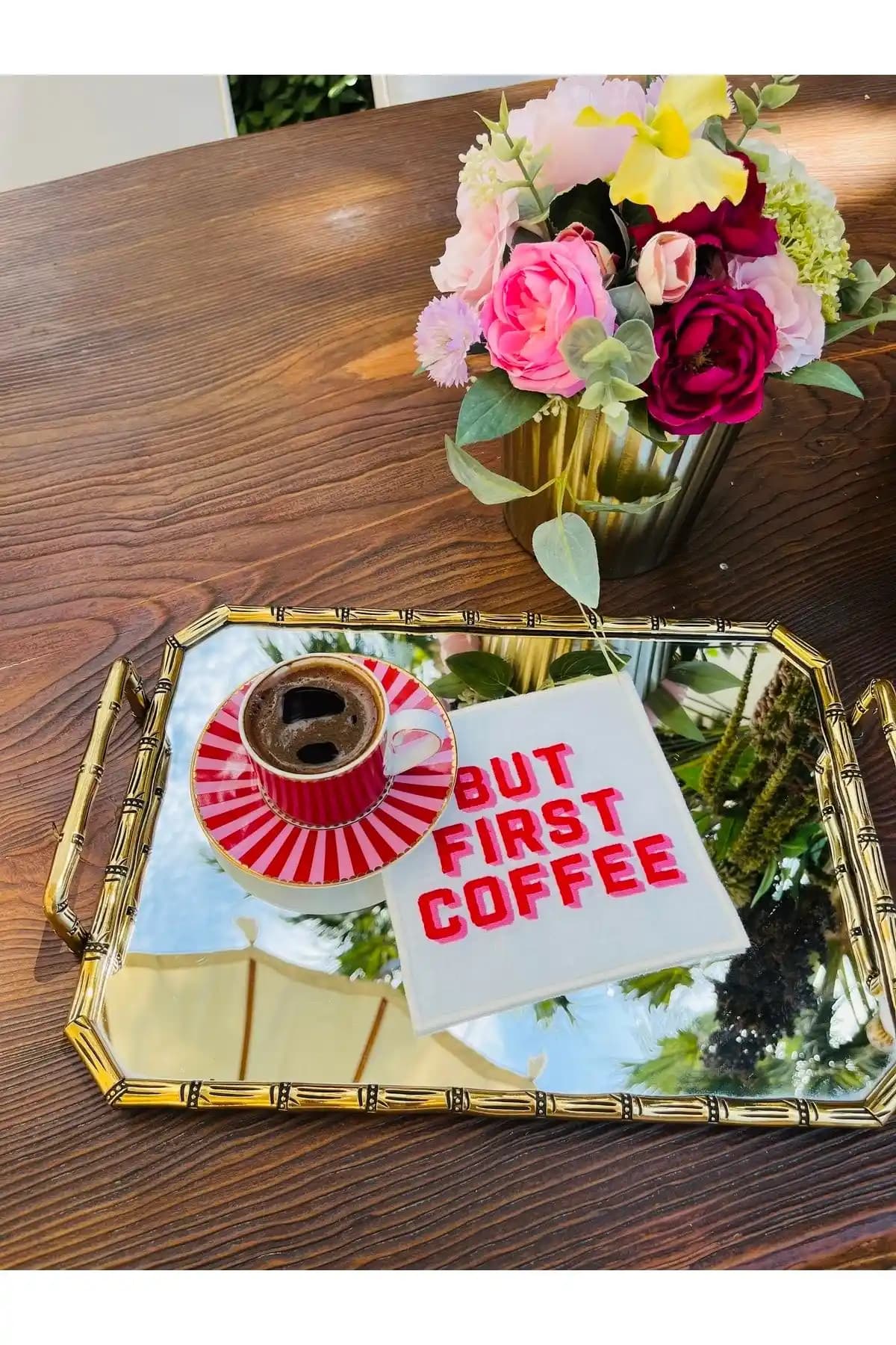 Ge Living But First Coffee Love Bird Desenli Kokteyl Peçete Şık ve Dayanıklı Tasarım