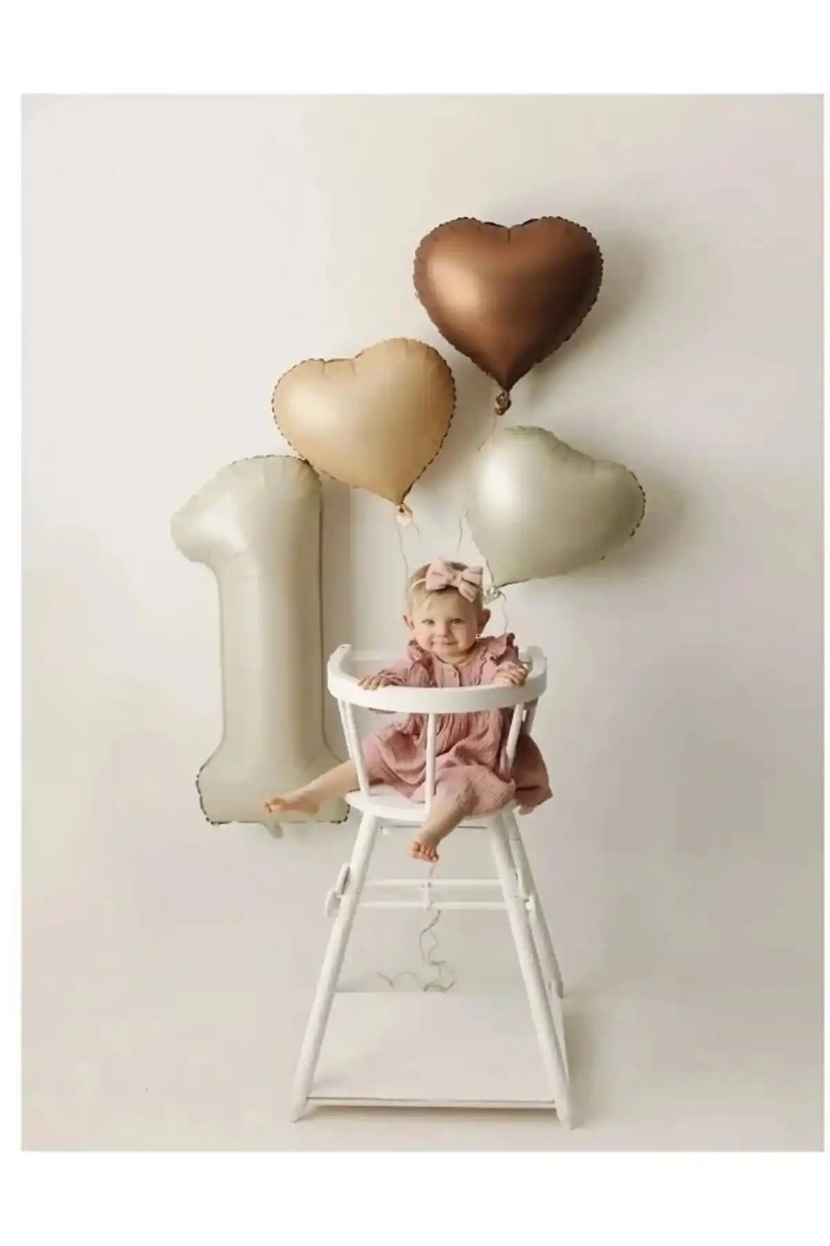 Genel Markalar 1 Yaş Parti Retro Pastel Doğum Günü Seti Renkli ve Şık Dekorasyon Seçeneği