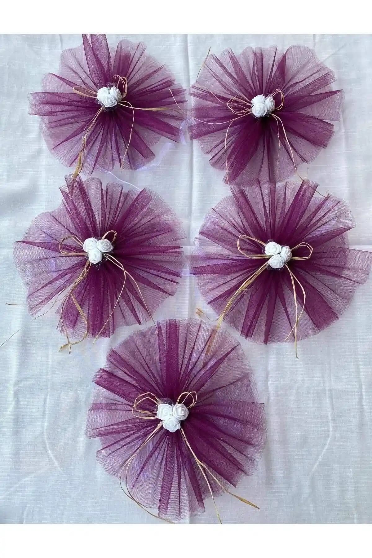 Genel Markalar 5 Adet Mürdüm Konvoy Süsü Estetik ve İşlevsel Dekoratif Çözüm