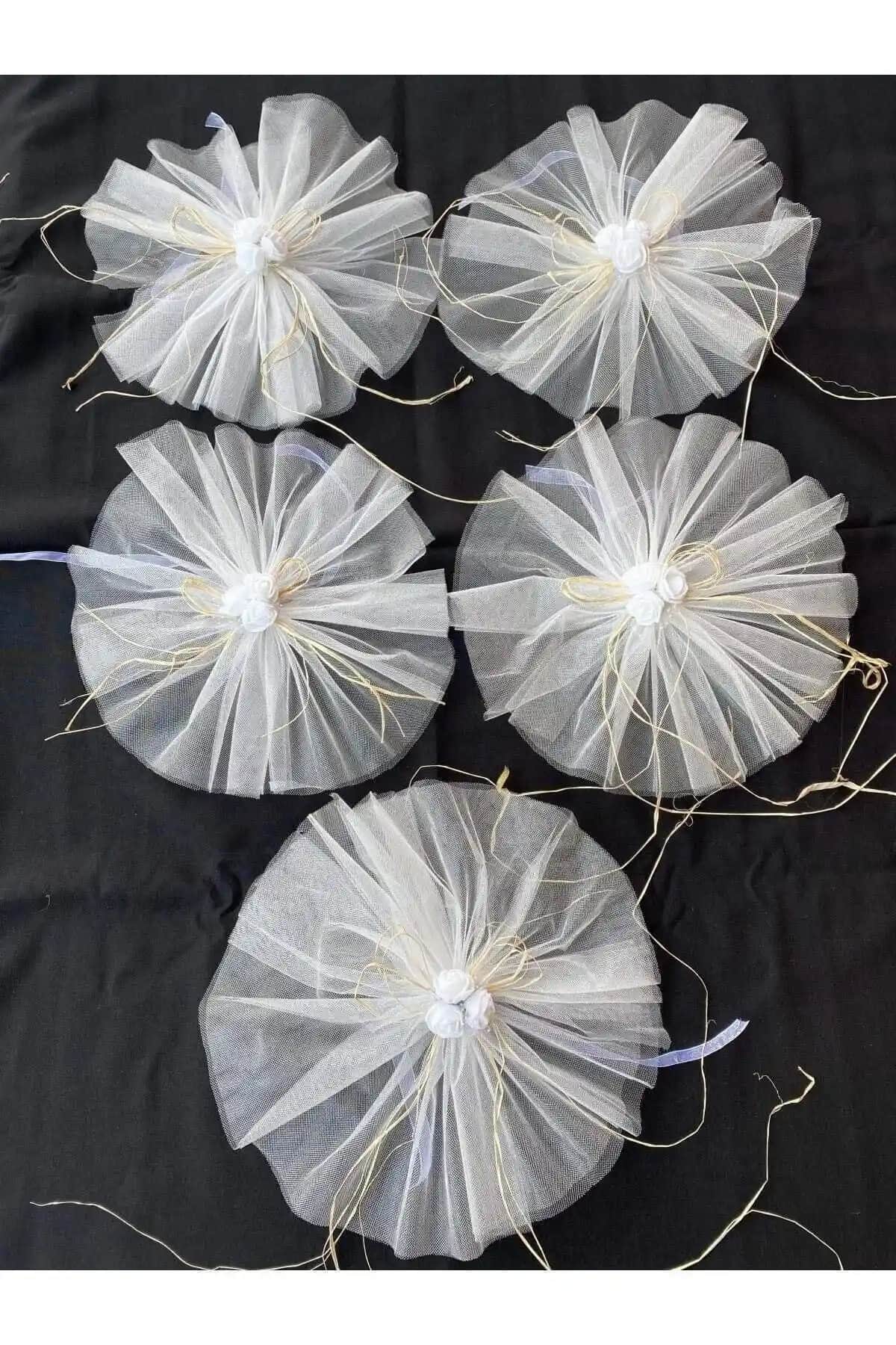 Genel Markalar Beyaz Konvoy Süsü 5'li Paket Şık ve Çok Yönlü Dekorasyon Malzemesi