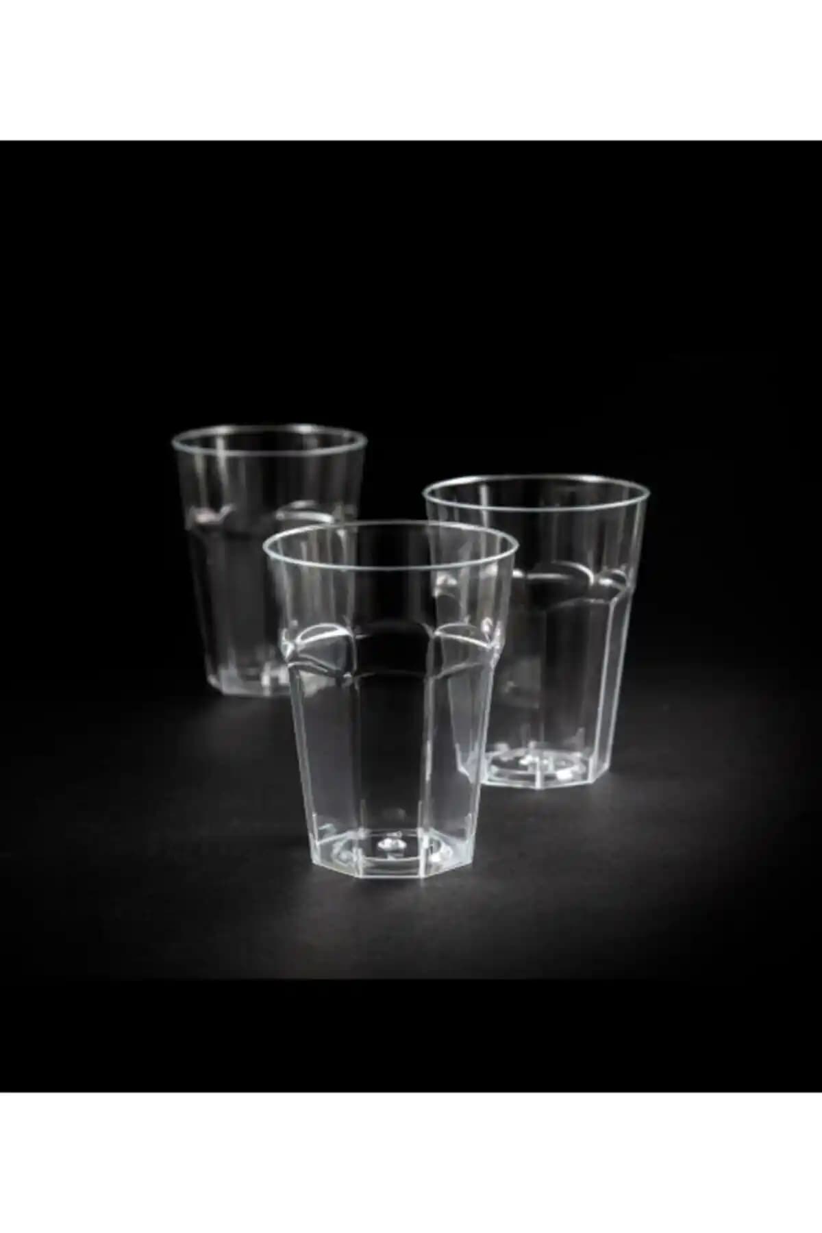 Genel Markalar Plastik Kristal Su ve Meşrubat Bardağı 300cc 20'li Paket