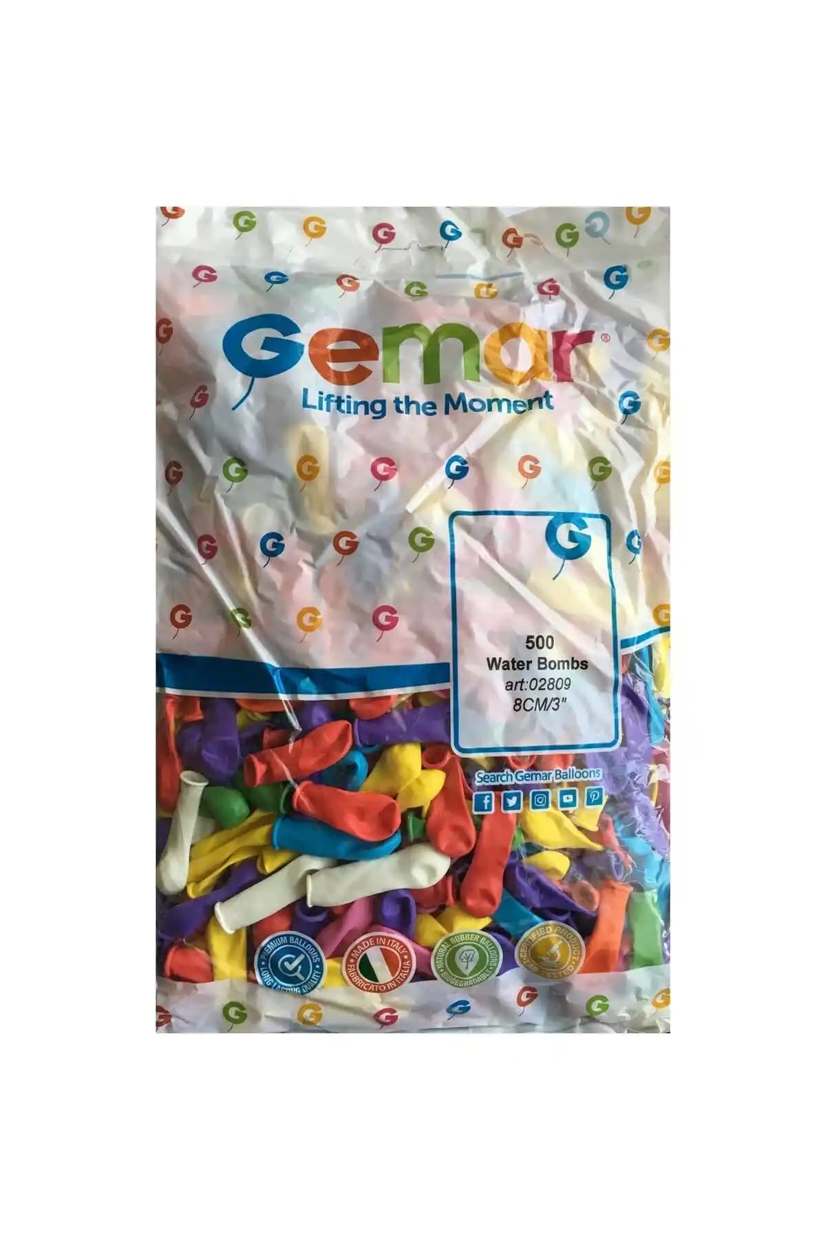 Genel Markalar Su Balonu 500'lü Paket Renkli ve Dayanıklı Dekorasyon Malzemesi