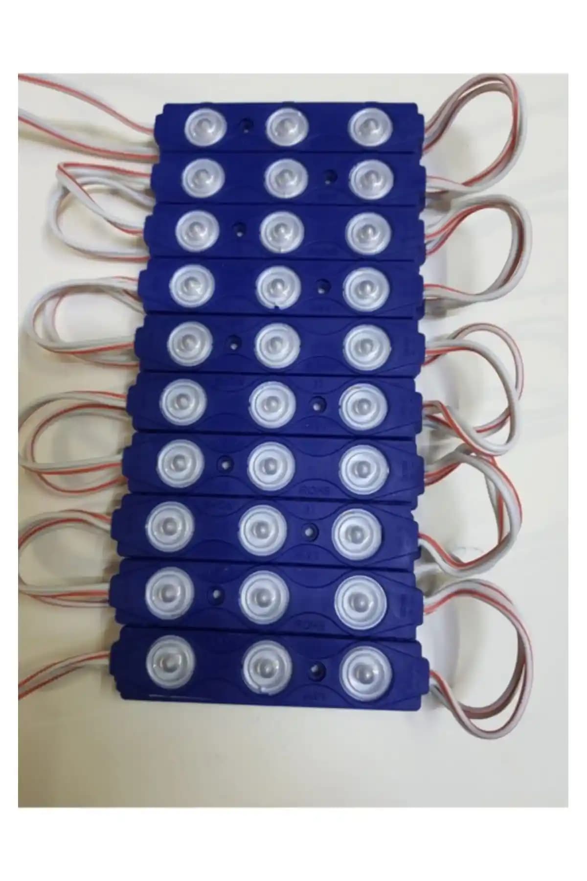 Genel Markalar Trend Mavi Mercekli Modül LED 20 Adet, Dış Mekan ve İç Mekan Uygulamaları İçin