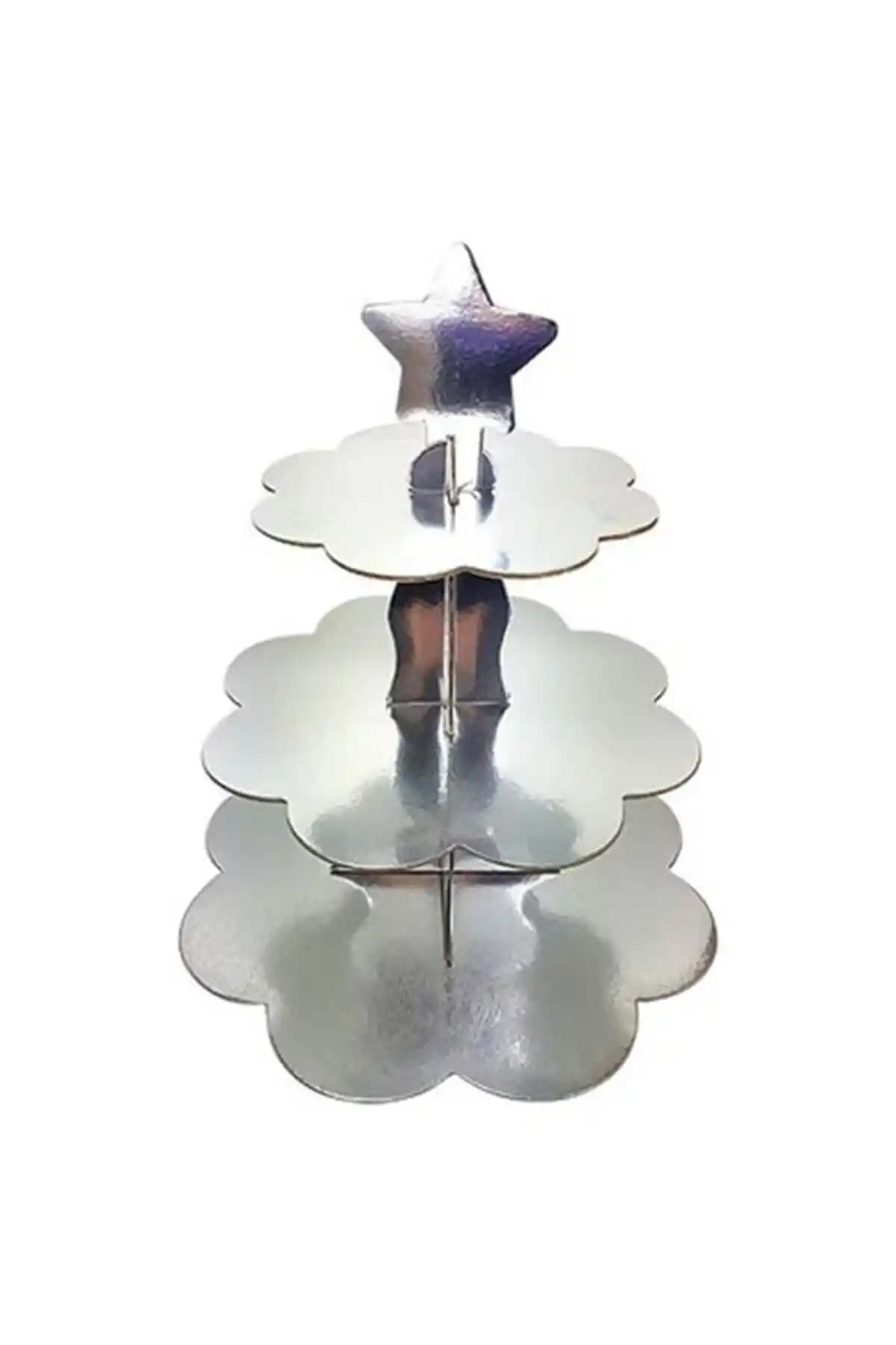 Gümüşüş Cupcake Standı: Şık ve Dayanıklı Etkinlik Sunum Aracı