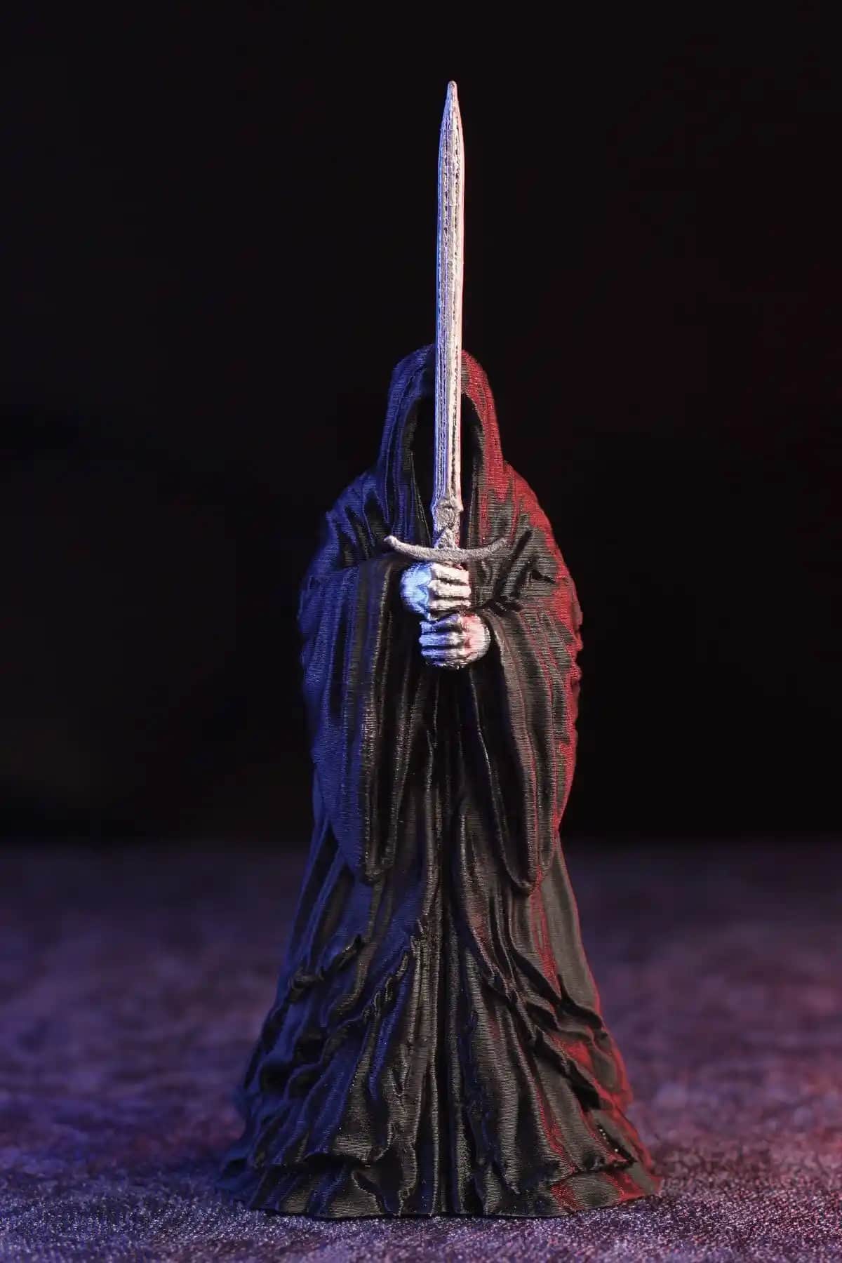 GÜRCÜ 3D Siyah Nazgul Yüzüklerin Efendisi Figürü 15 Cm Koleksiyon ve Dekorasyon İçin