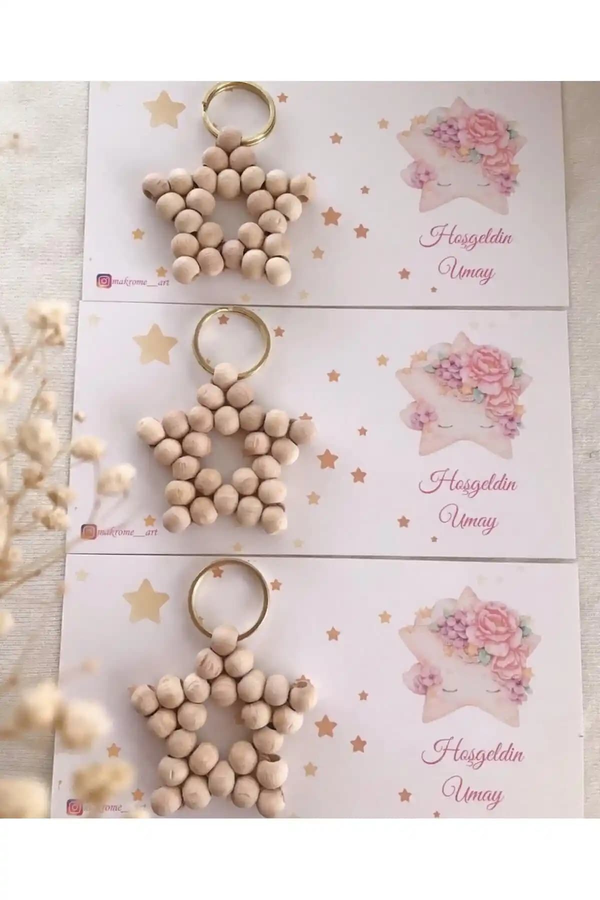 HappyDay Tasarım Ahşap Yılz Anahtarlık: Kişiselleştirilebilir ve Şık Hediye Seçeneği