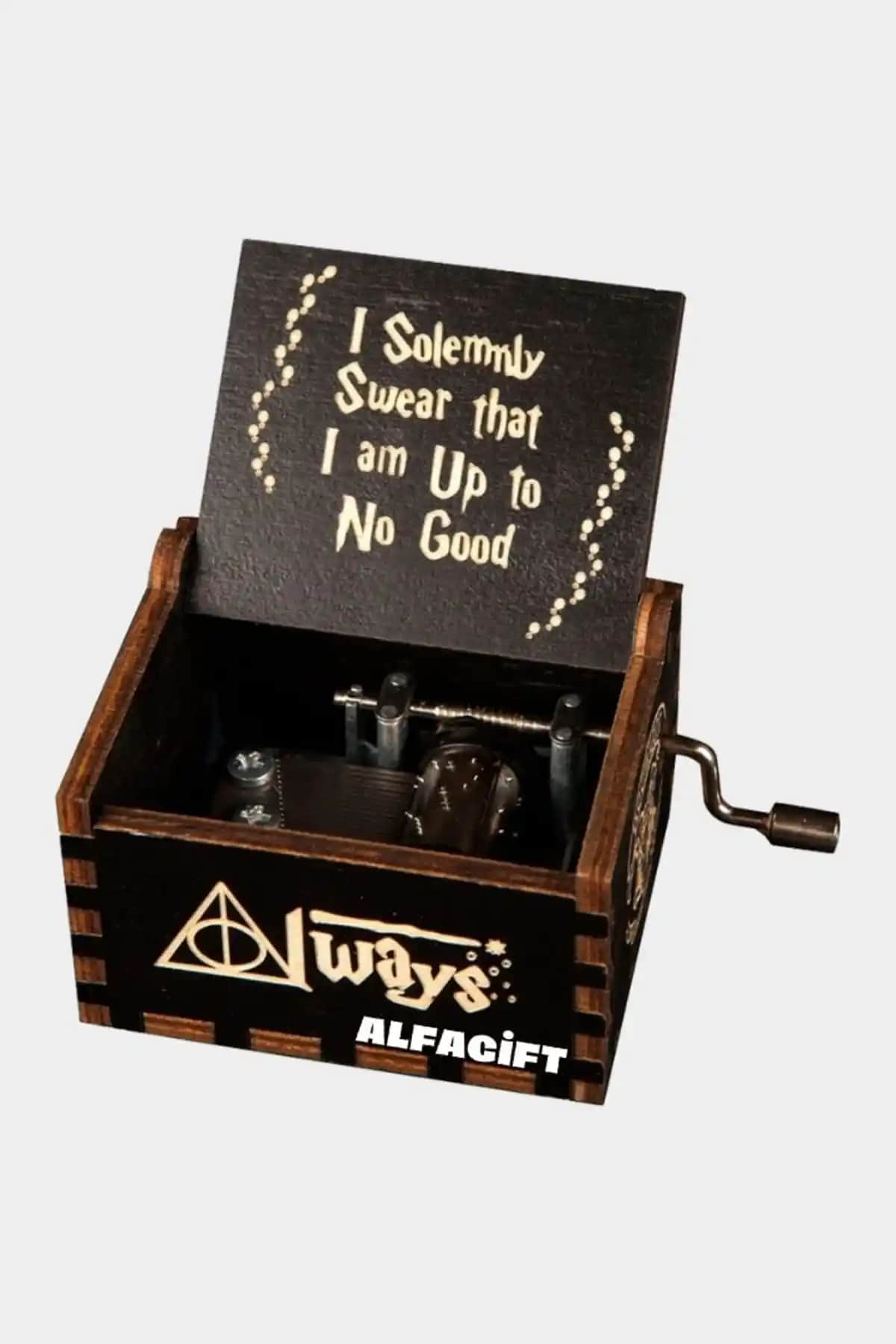 Harry Potter Always Temalı Ahşap Mekanik Müzik Kutusu: Şık ve Büyüleyici Hediye Alternatifi