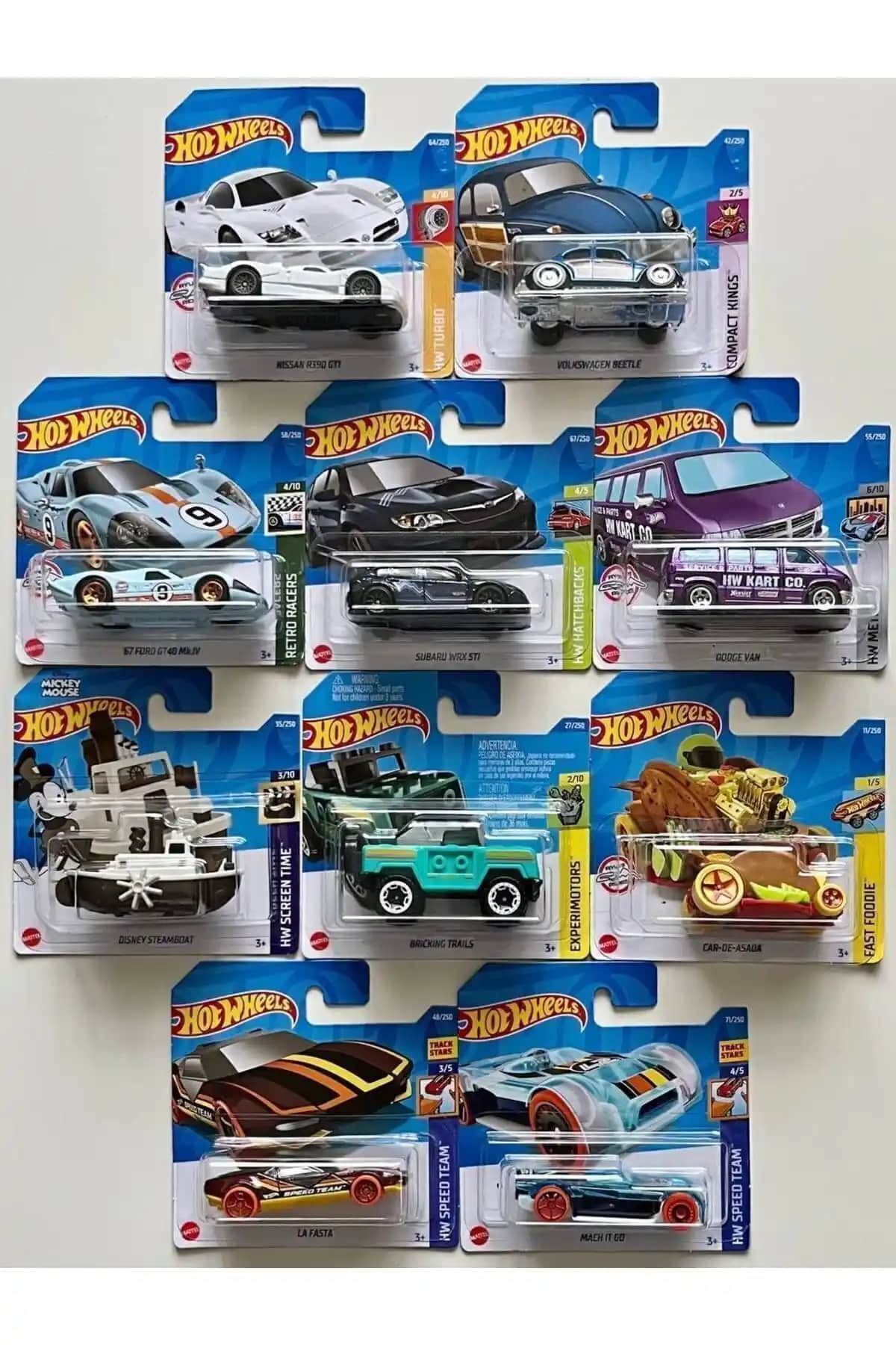Hot Wheels 10'lu Başlangıç Seti: Çocuklar ve Koleksiyonerler İçin Yüksek Kaliteli Arabalar