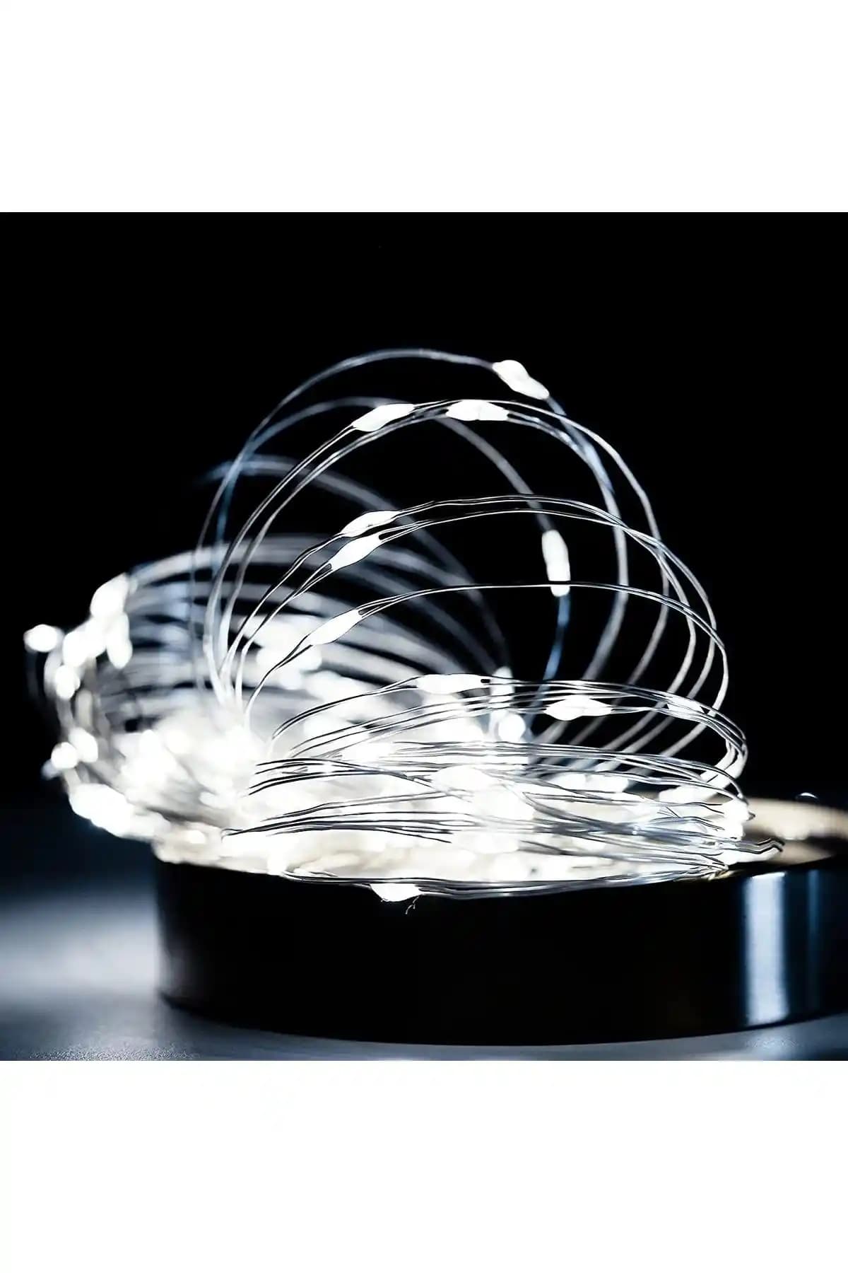 Huzur Party Store 5 Metre Beyaz Yılbaşı Ağacı Işığı Dekorasyon ve Atmosfer Yaratıcı Ürün