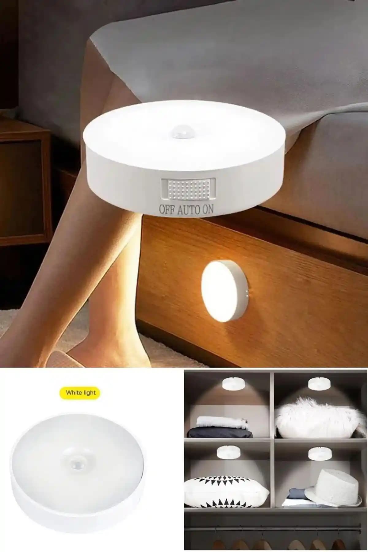 İBOVİA Pır Hareket Sensörlü USB Şarjlı LED Lamba Ev ve Kamp İçin Pratik Aydınlatma Çözümü